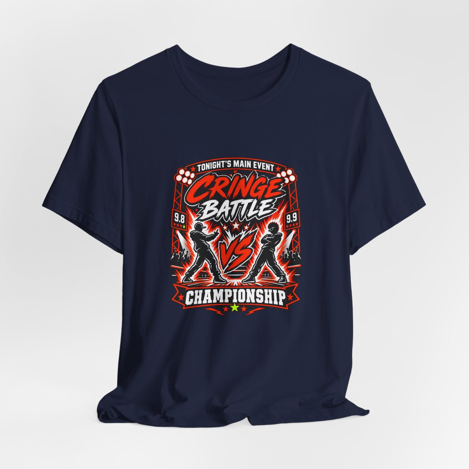 Tonight's Main Event Cringe Battle Championship Graphic Tee - Image 36