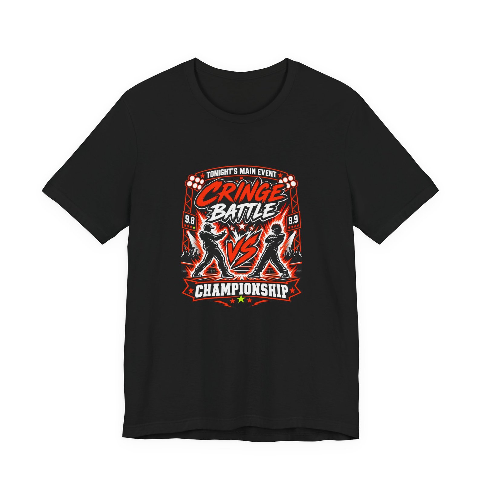 Tonight's Main Event Cringe Battle Championship Graphic Tee - Image 13
