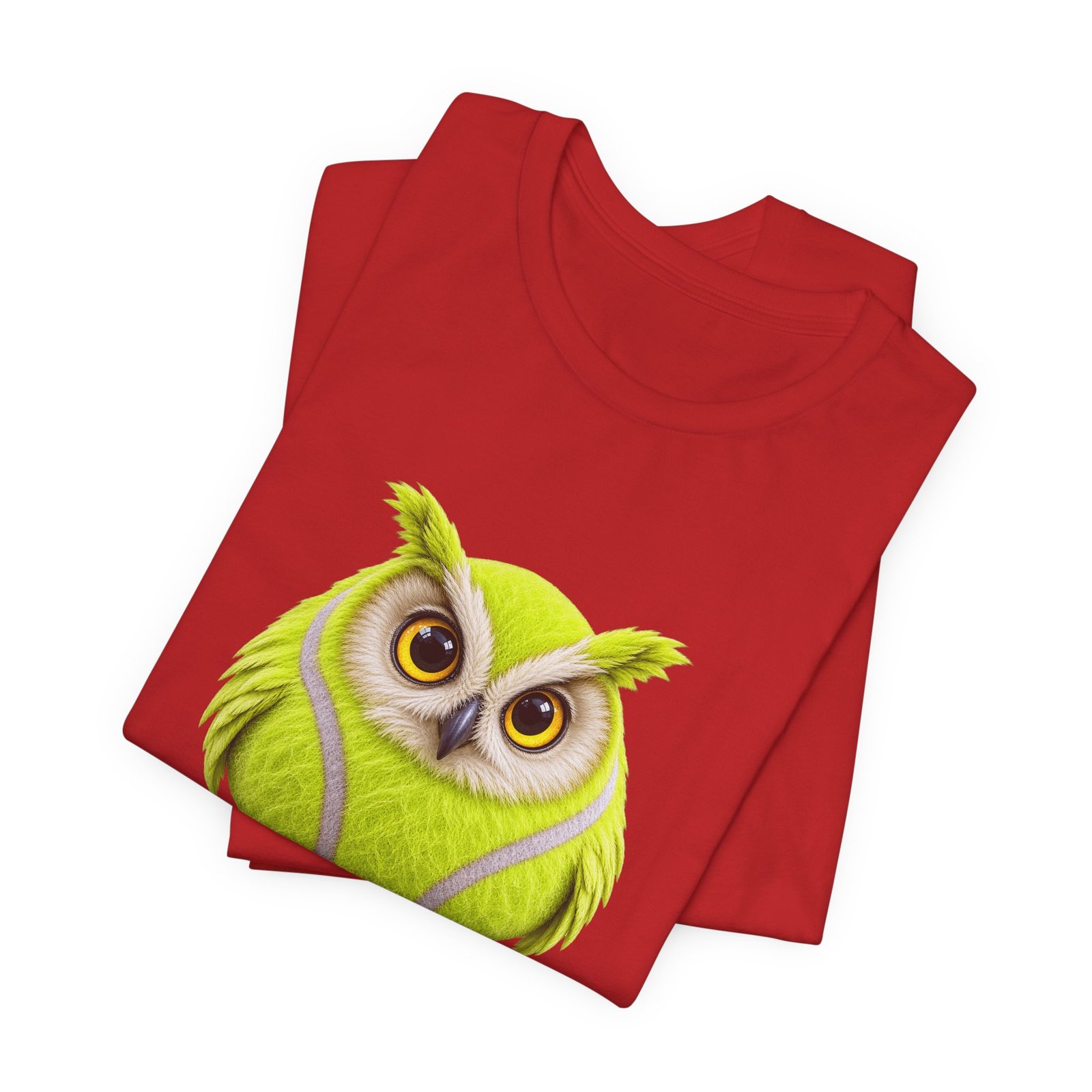 Tennis Ball Owl Meme Graphic Tee - Image 47