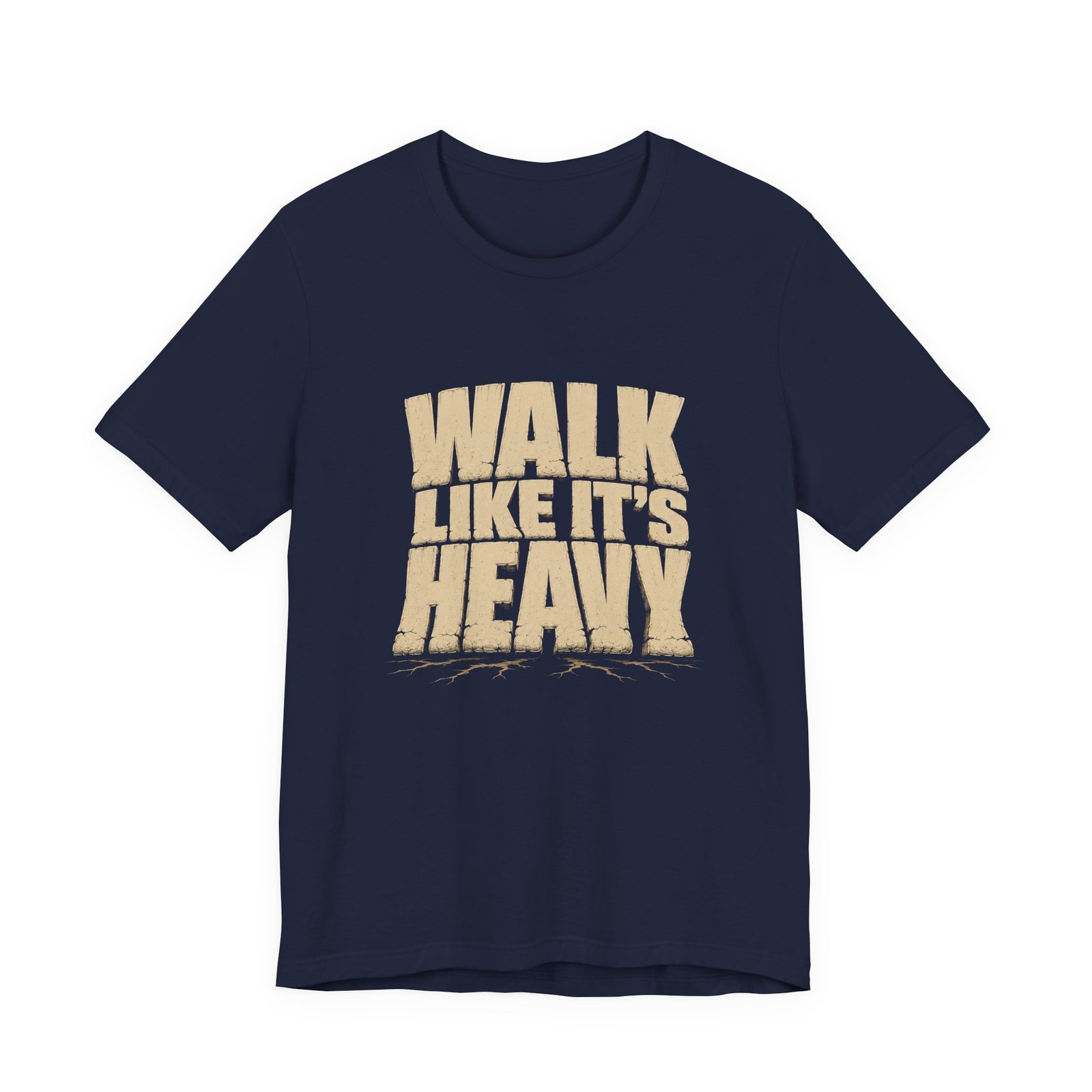 Walk Like It’s Heavy Cracked Lettering Graphic Tee - Image 21