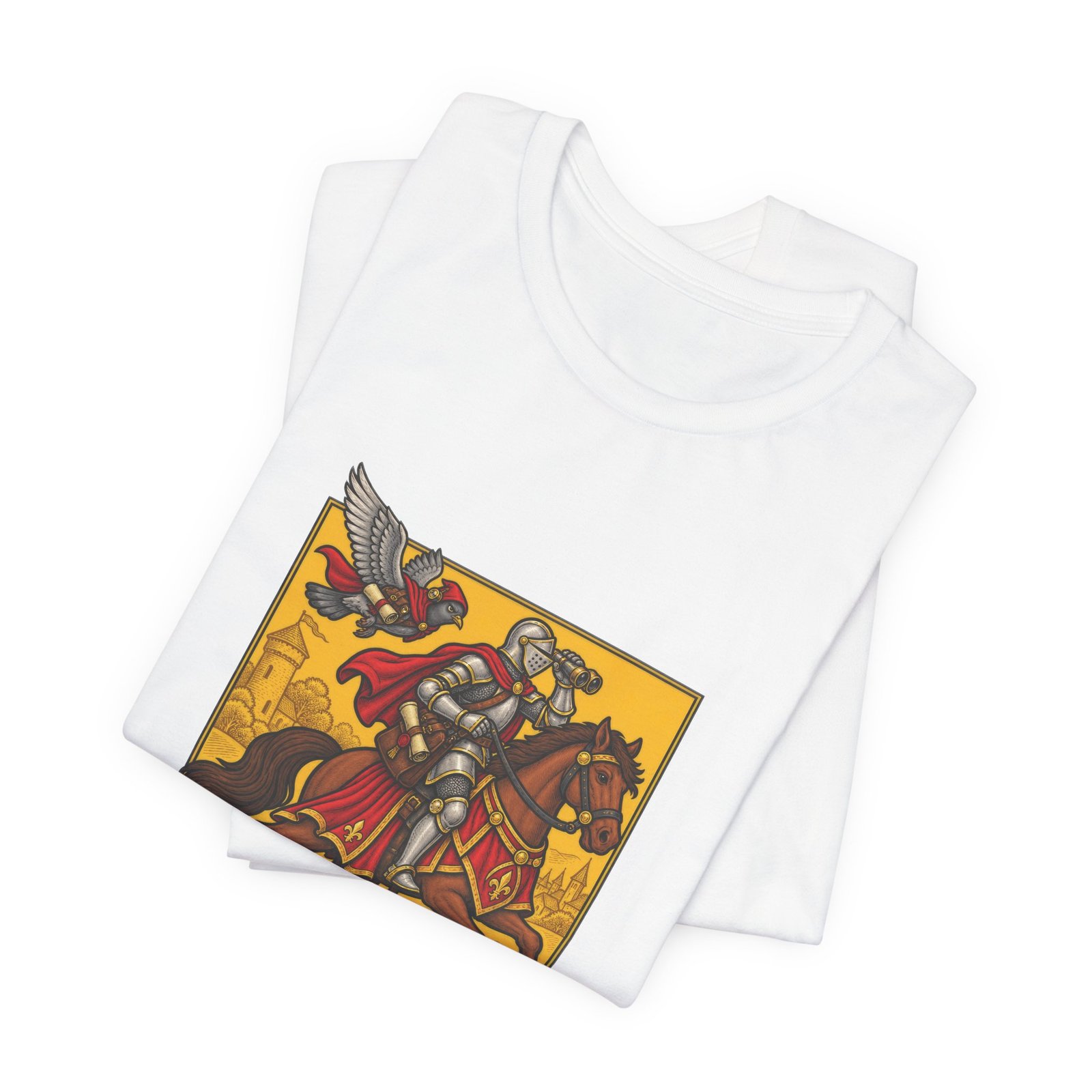 Sir Veillance Pigeon Medieval Knight Binoculars Design - Image 3