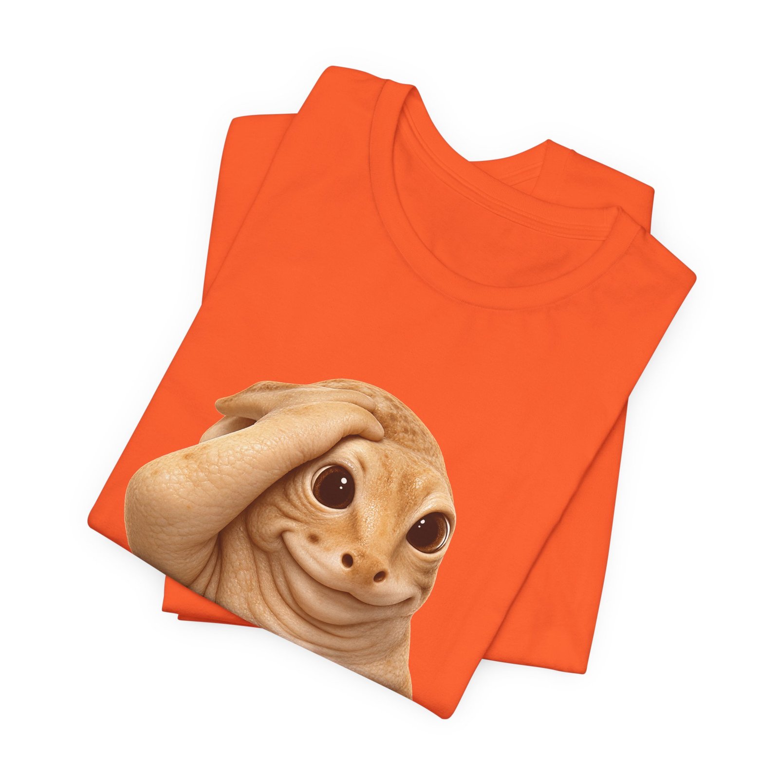 Funny Bashful Cat Reaction Meme Graphic Tee - Image 7