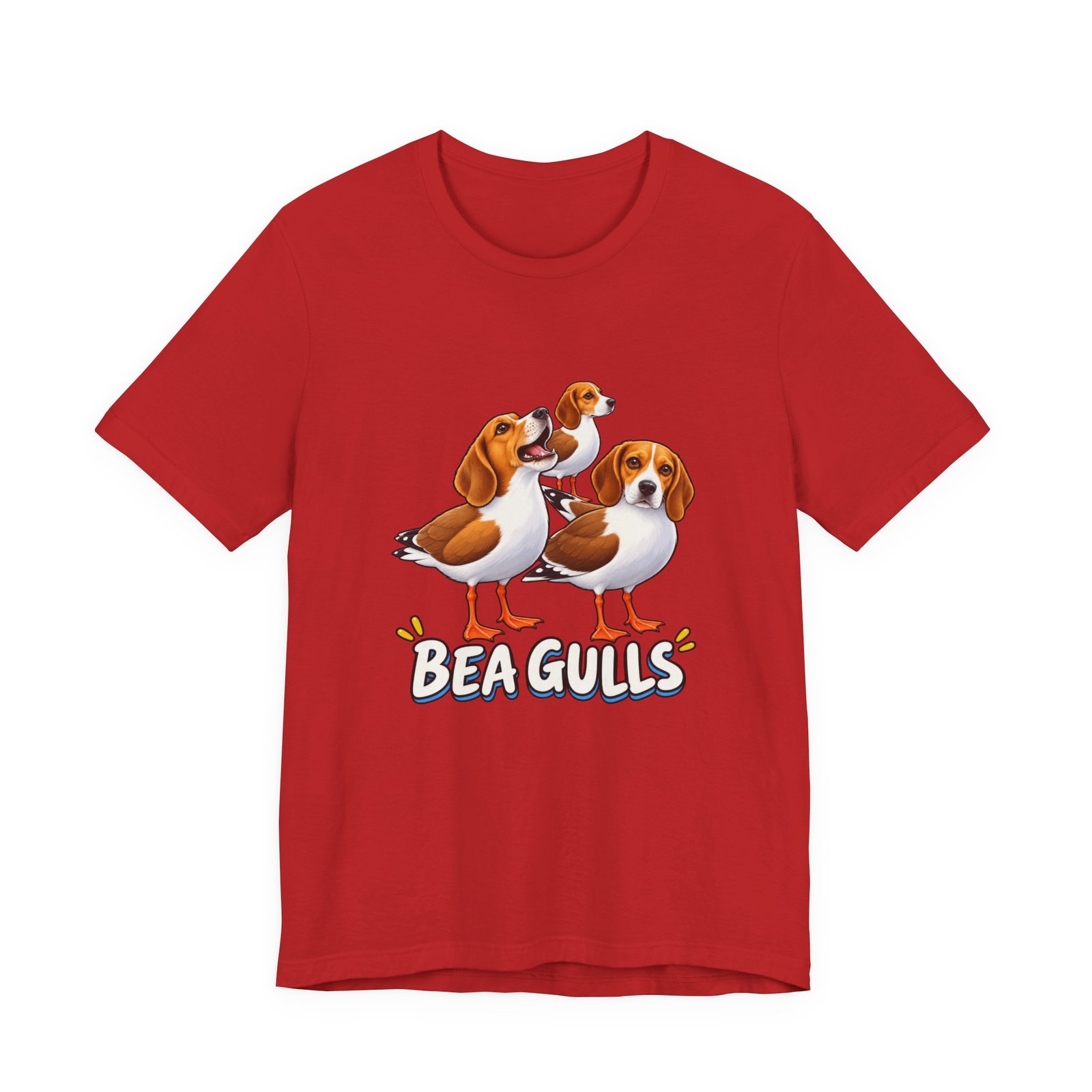 Beagulls Funny Beagle Seagull Pun Hybrid Birds Graphic Tee - Image 45