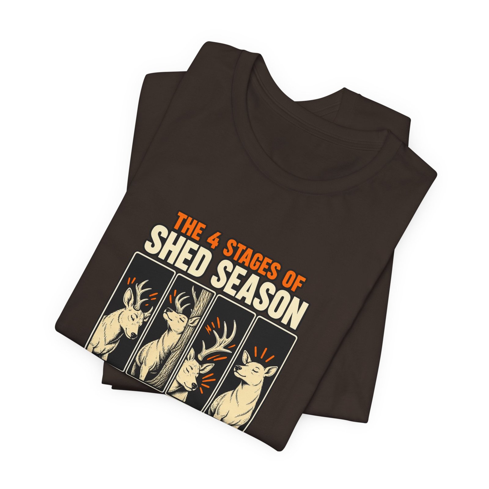 Funny Deer Shed Season Antler Shedding Graphic Tee - Image 11