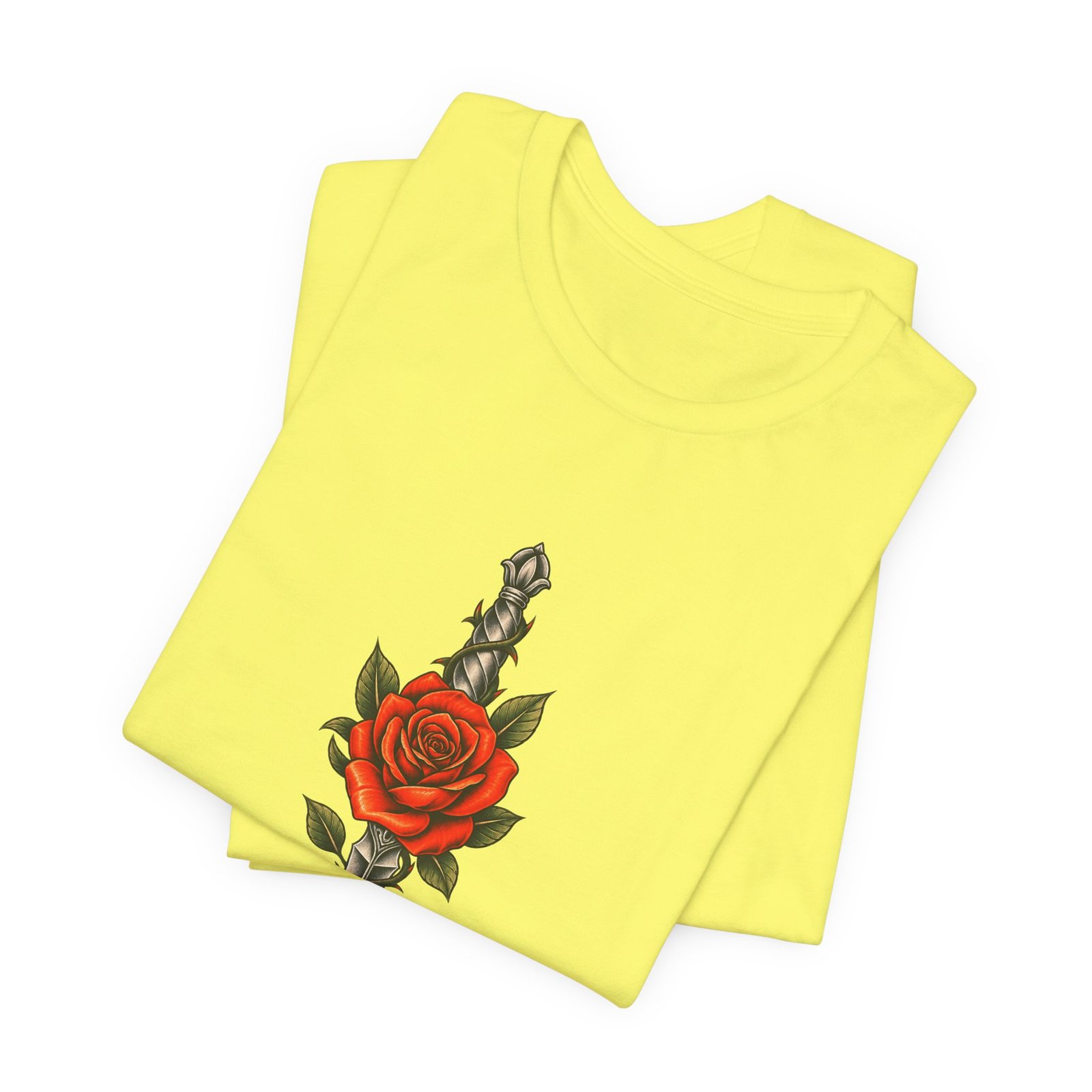 Rose Thorny Dagger Graphic Tee - Image 19