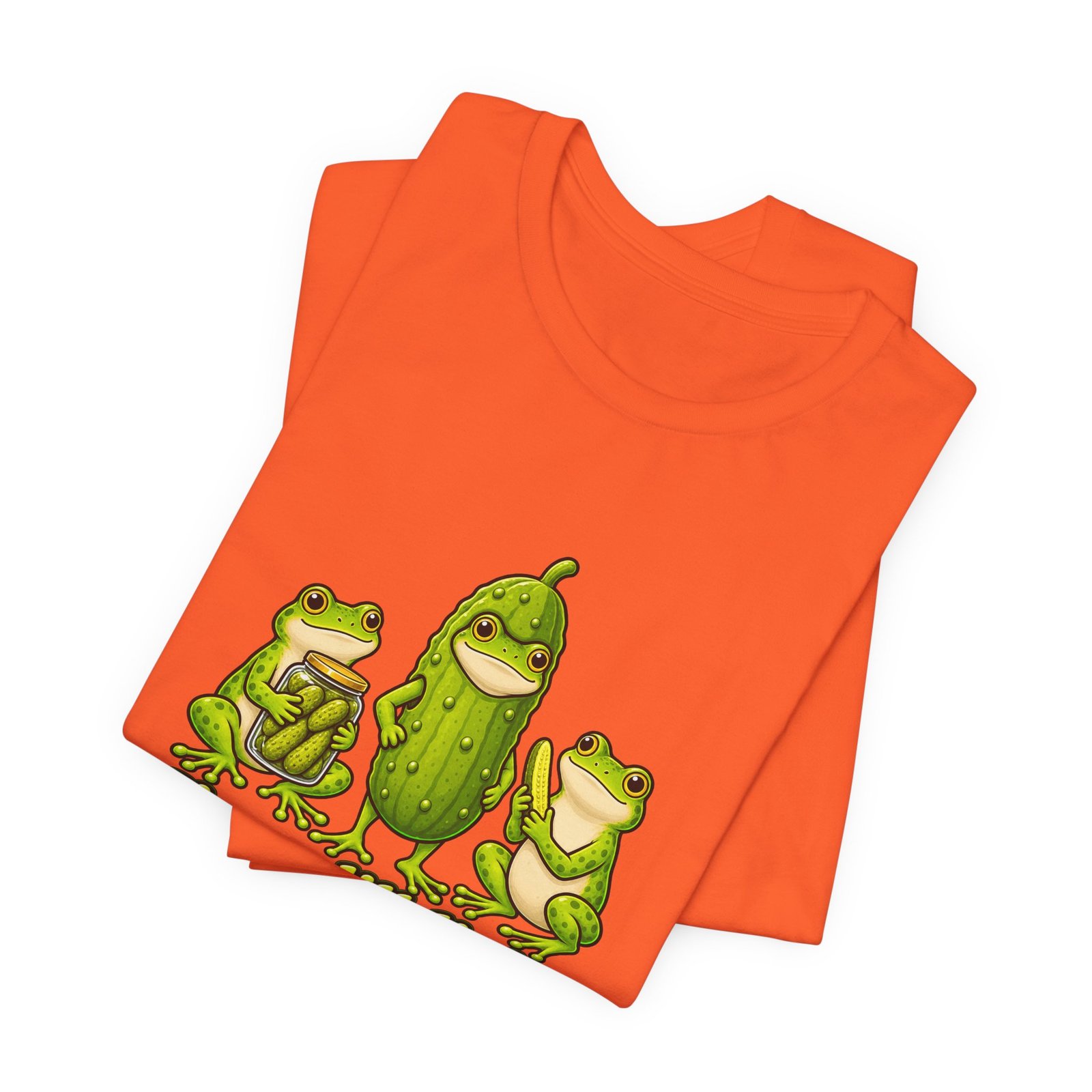 Im A Dill Light Funny Frog Pickle Pun Graphic Tee - Image 7
