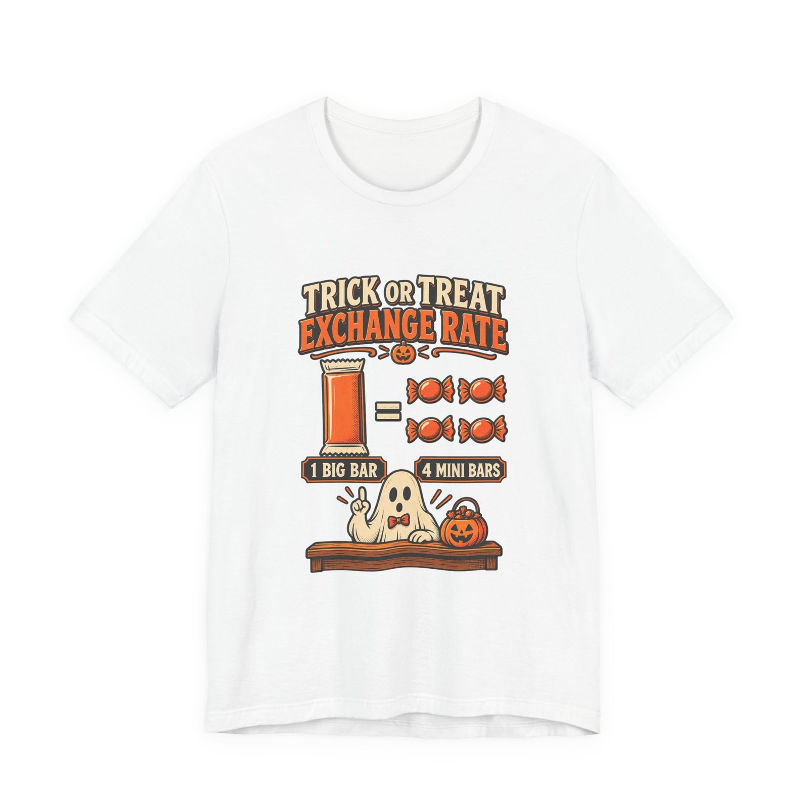 Trick Treat Candy Exchange Rate Halloween Graphic Tee