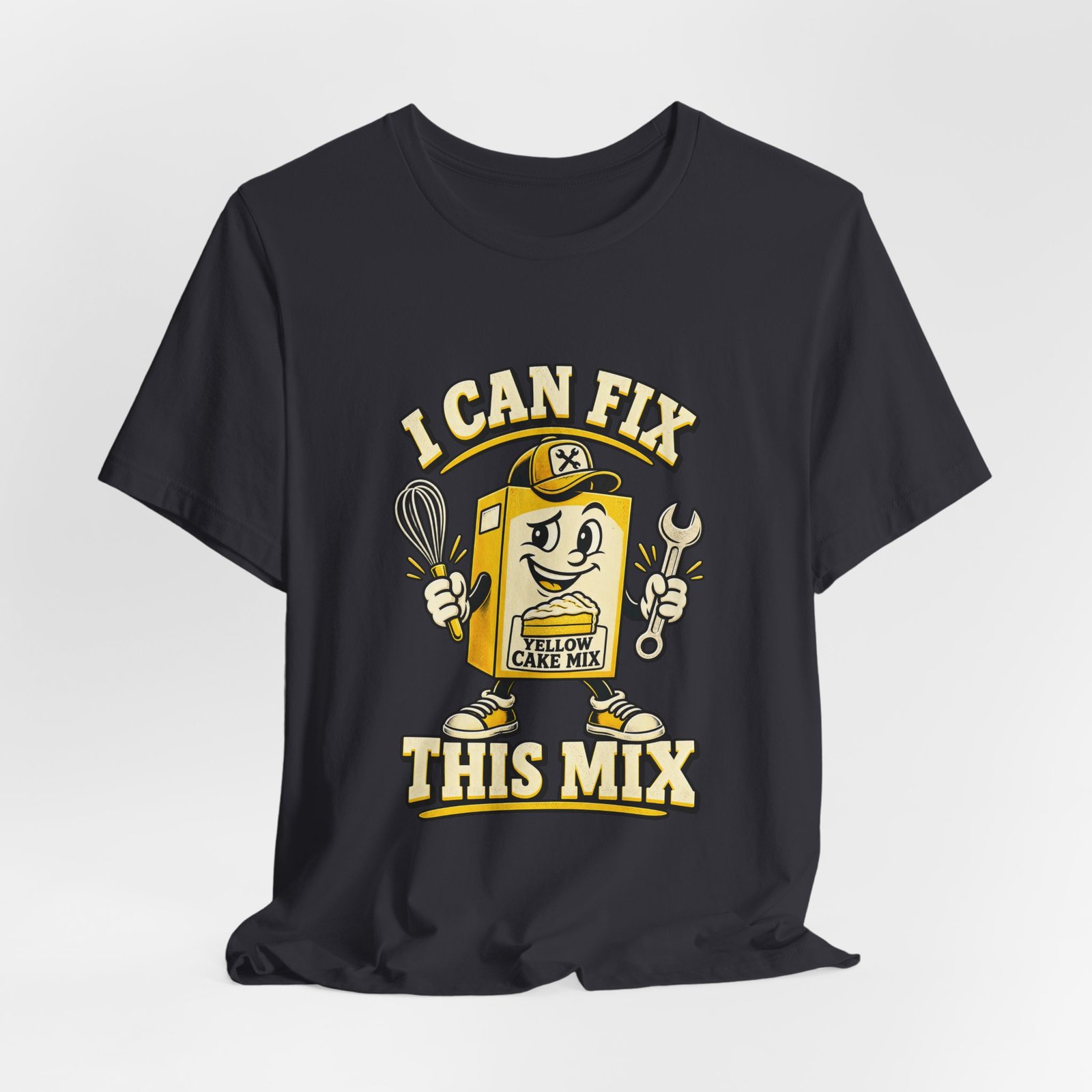 I Can Fix This Mix Yellow Cake Pun Tee - Image 24
