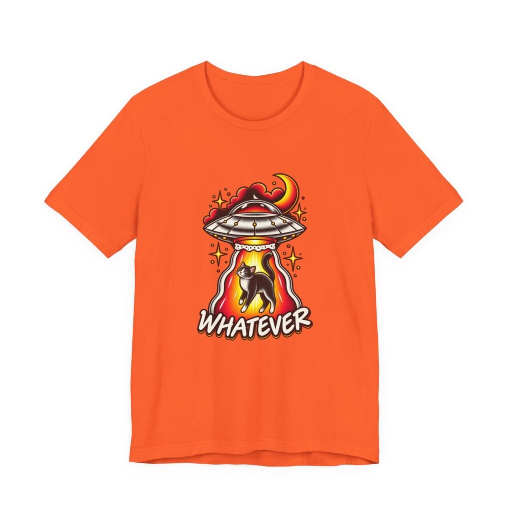Whatever Spaceship Cat Graphic Tee