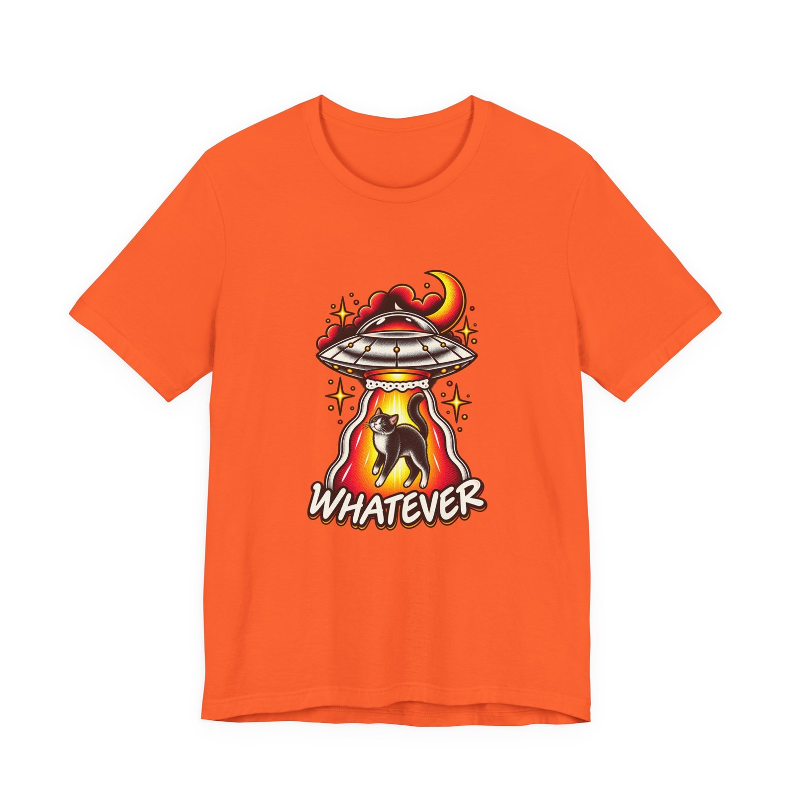 Whatever Spaceship Cat Graphic Tee - Image 5