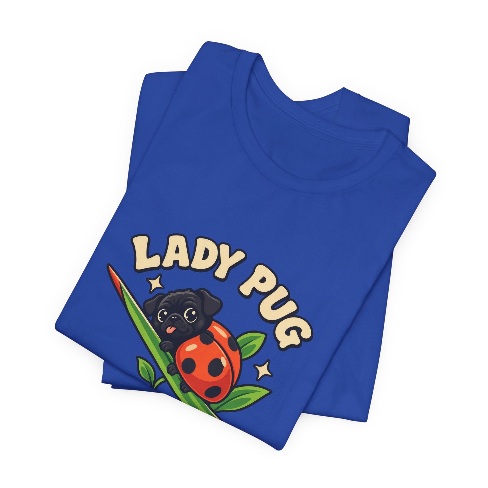 Lady Pug Cute Ladybug Dog Pun Graphic Tee - Image 31