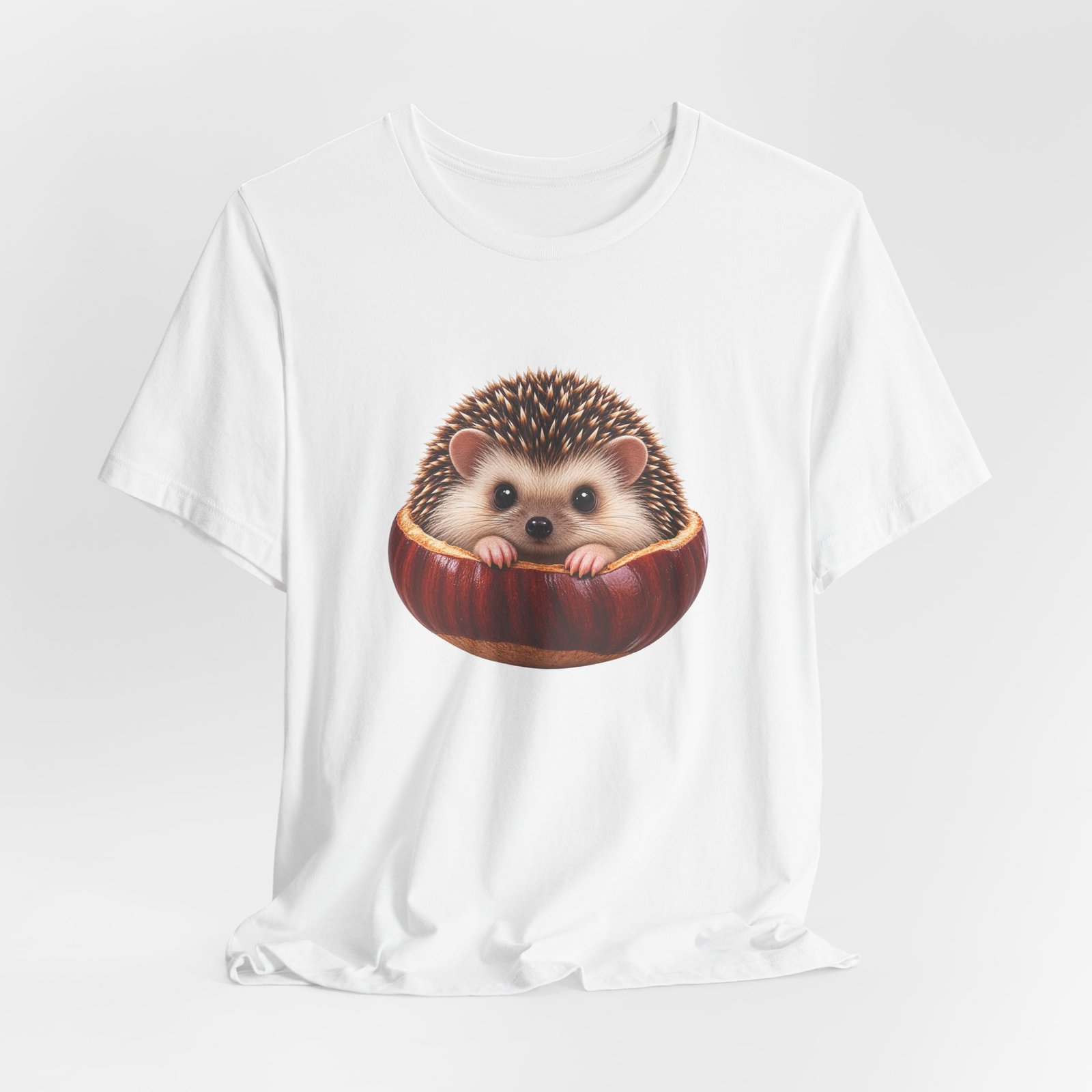 Cute Hedgehog in Chestnut Animal Artwork - Image 4