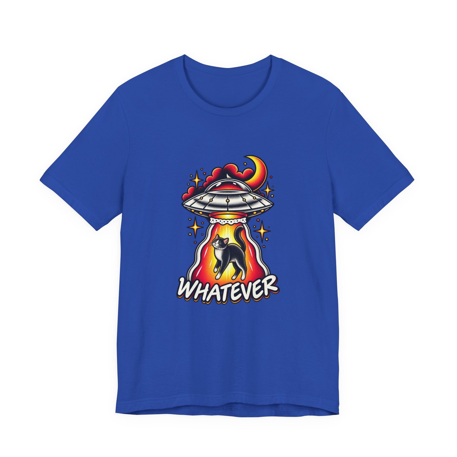 Whatever Spaceship Cat Graphic Tee - Image 29