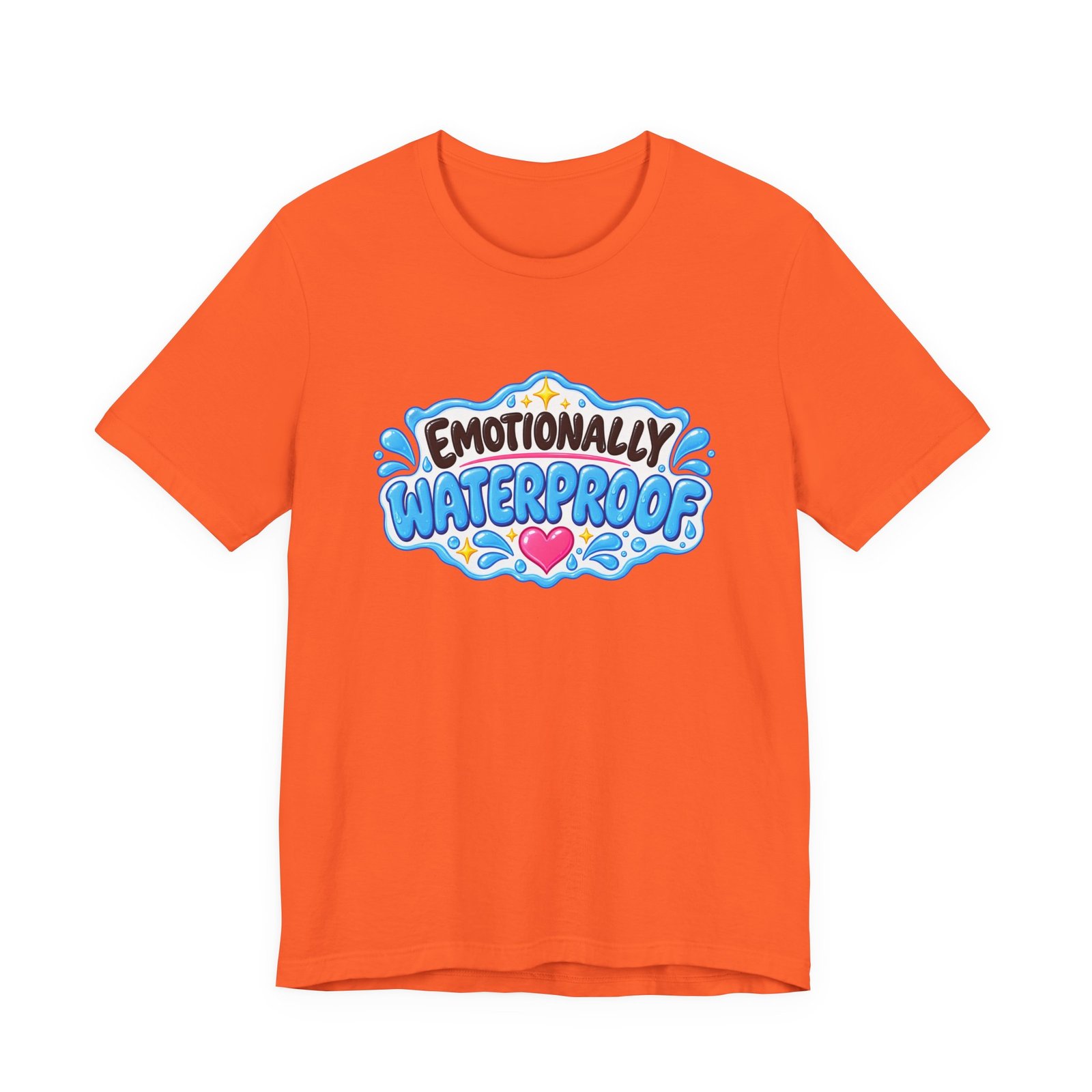 Emotionally Waterproof Makeup Humor Graphic Tee - Image 5