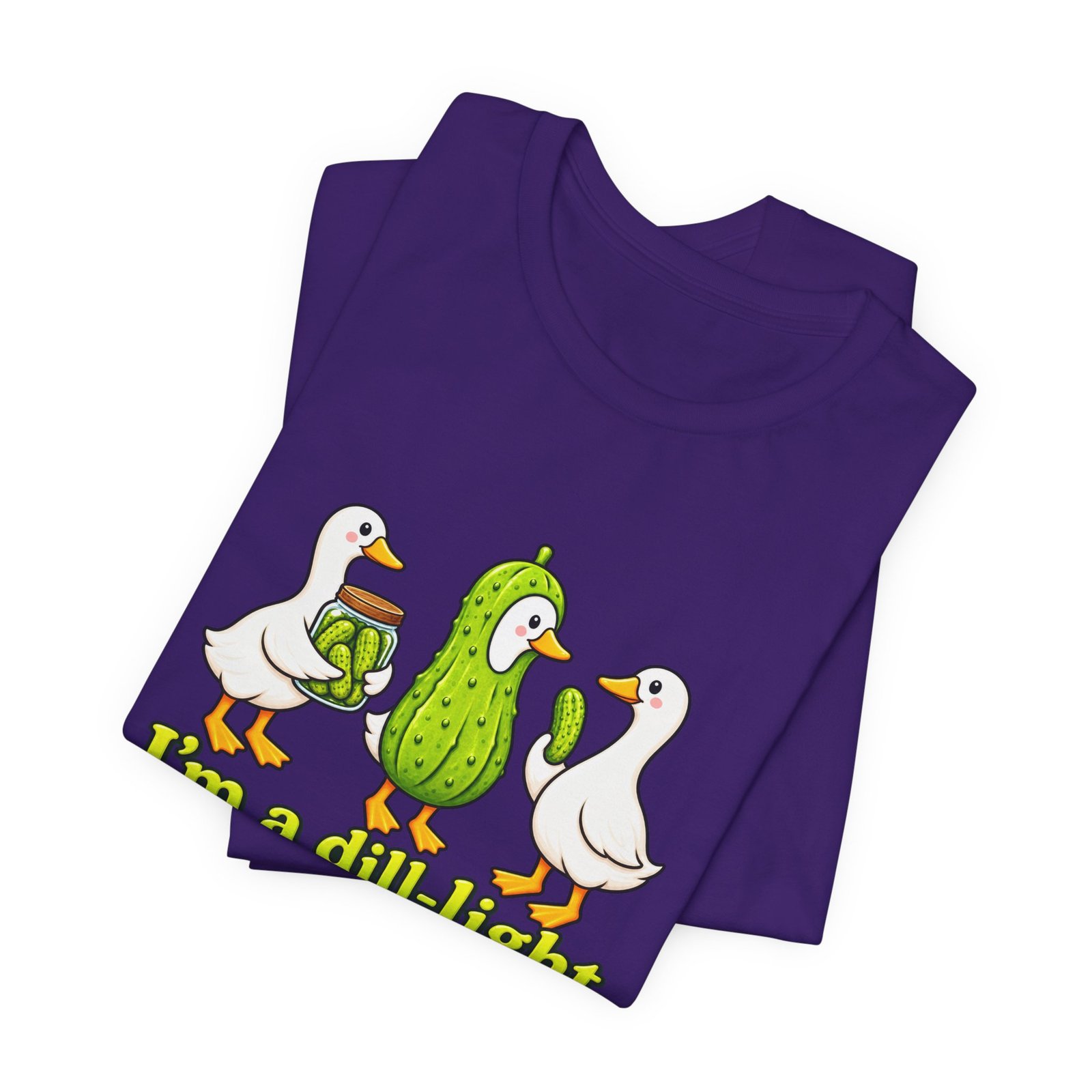 I'm A Dill-Light Funny Goose Pickle Pun Graphic Tee - Image 39