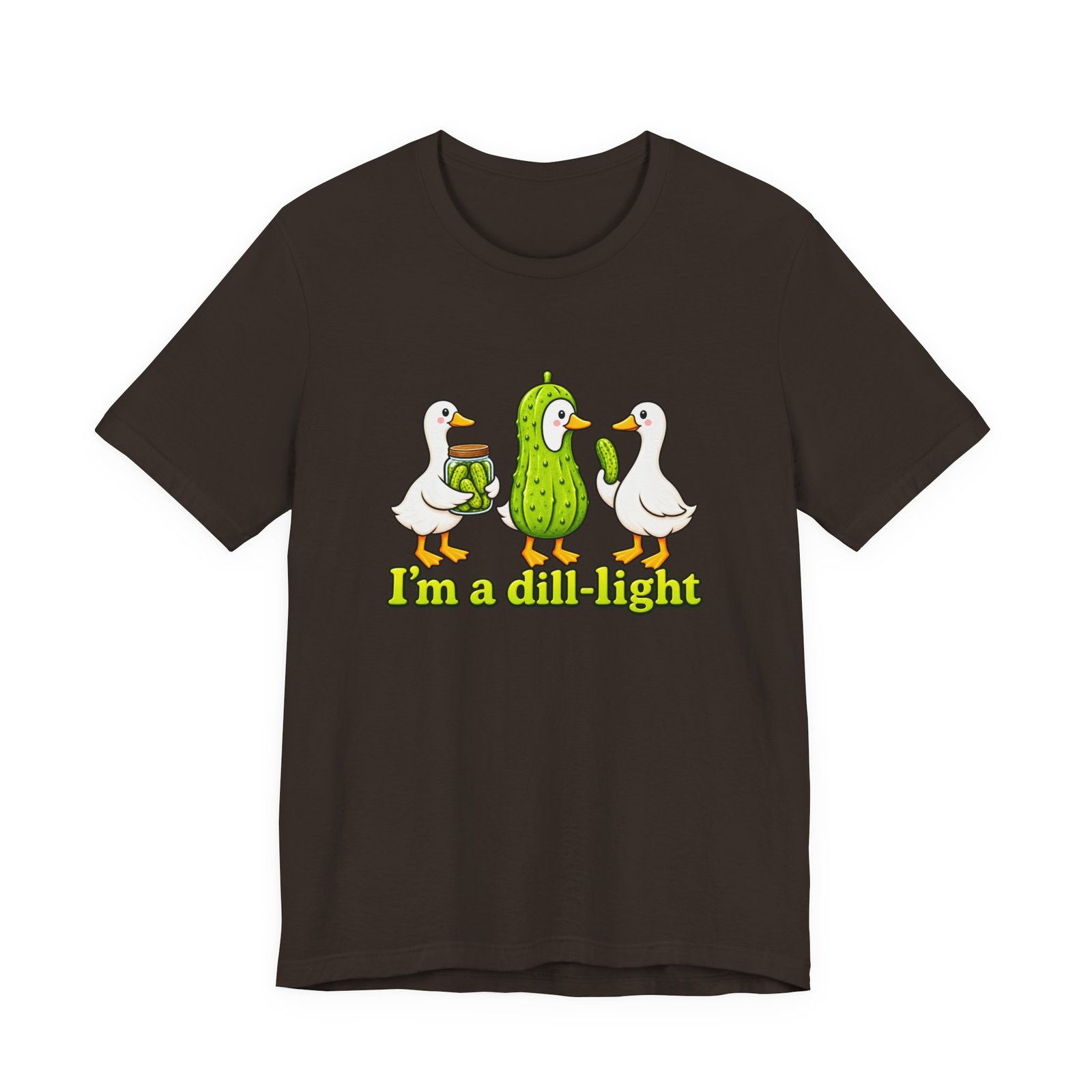 I'm A Dill-Light Funny Goose Pickle Pun Graphic Tee - Image 9