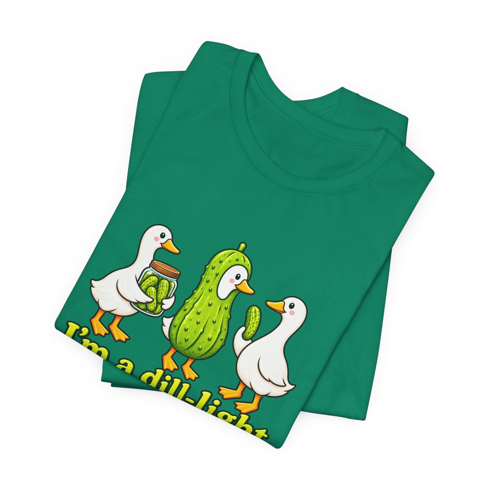 I'm A Dill-Light Funny Goose Pickle Pun Graphic Tee - Image 27