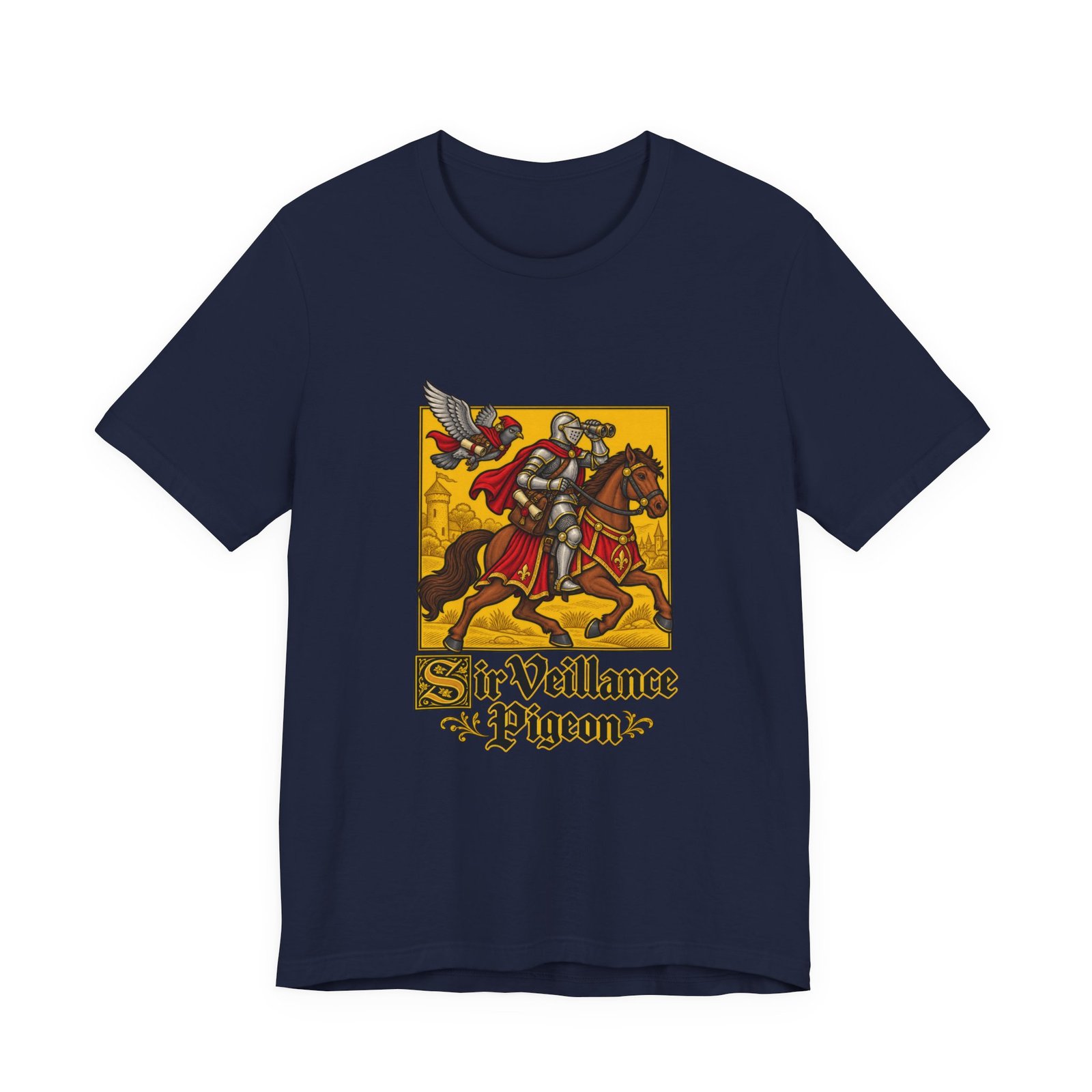 Sir Veillance Pigeon Medieval Knight Binoculars Design - Image 33