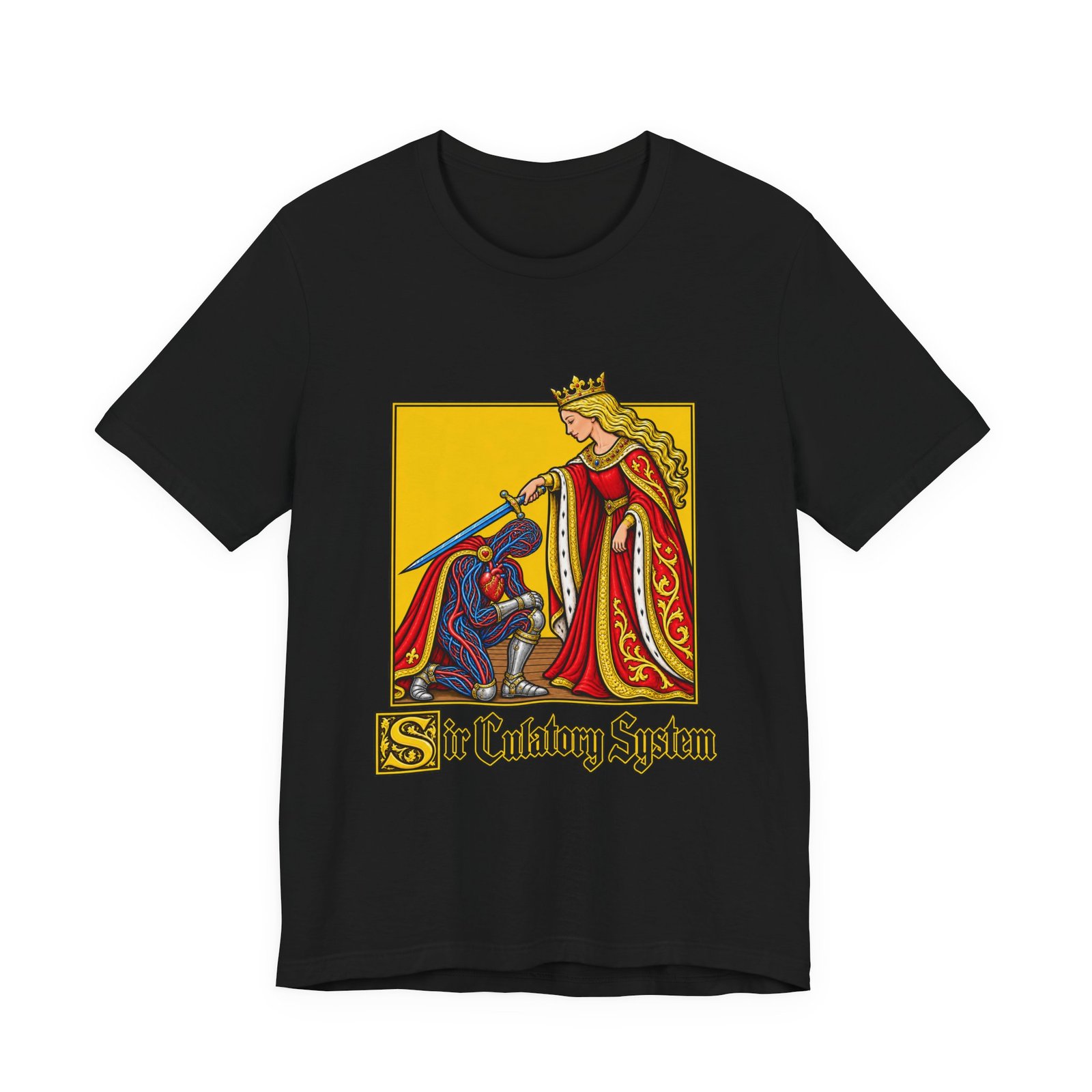 Sir Culatory System Funny Circulatory Anatomy Pun Graphic Tee - Image 13