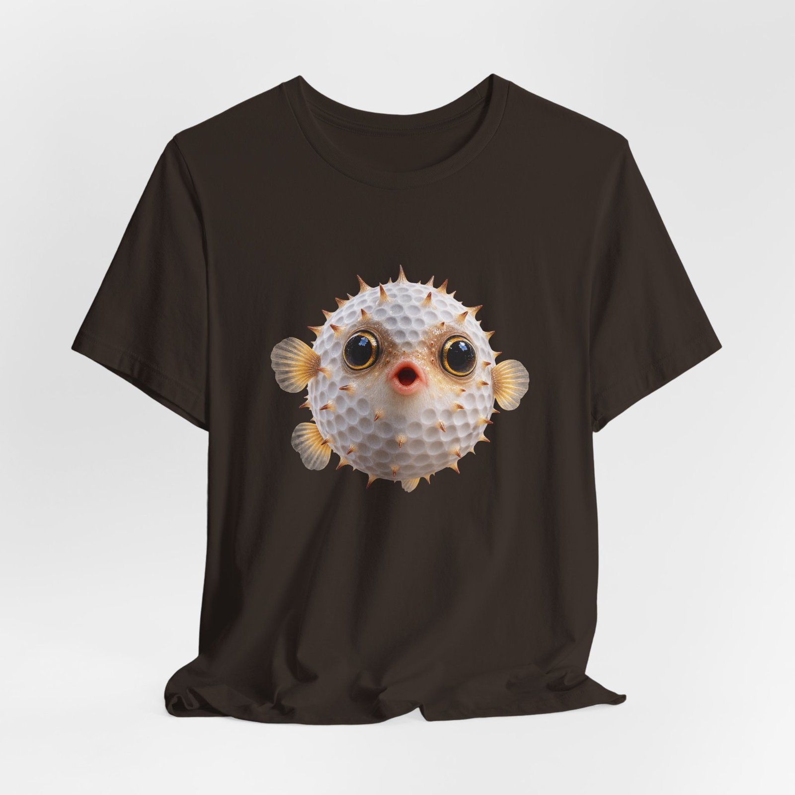 Golf Ball Pufferfish Graphic Tee - Image 12