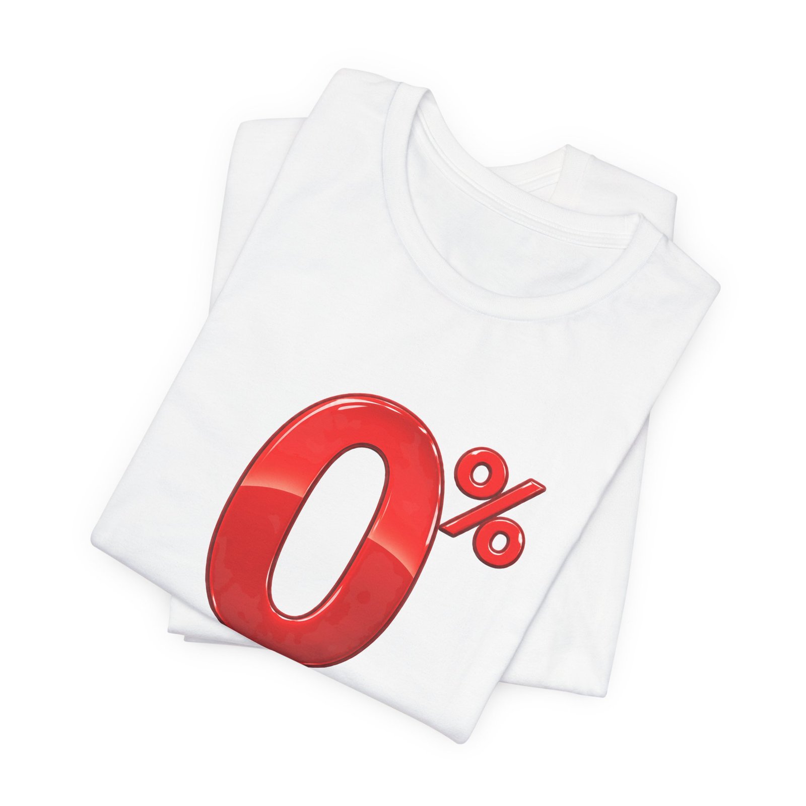 0% Interest Halloween Costume Rejection Joke Graphic Tee - Image 3