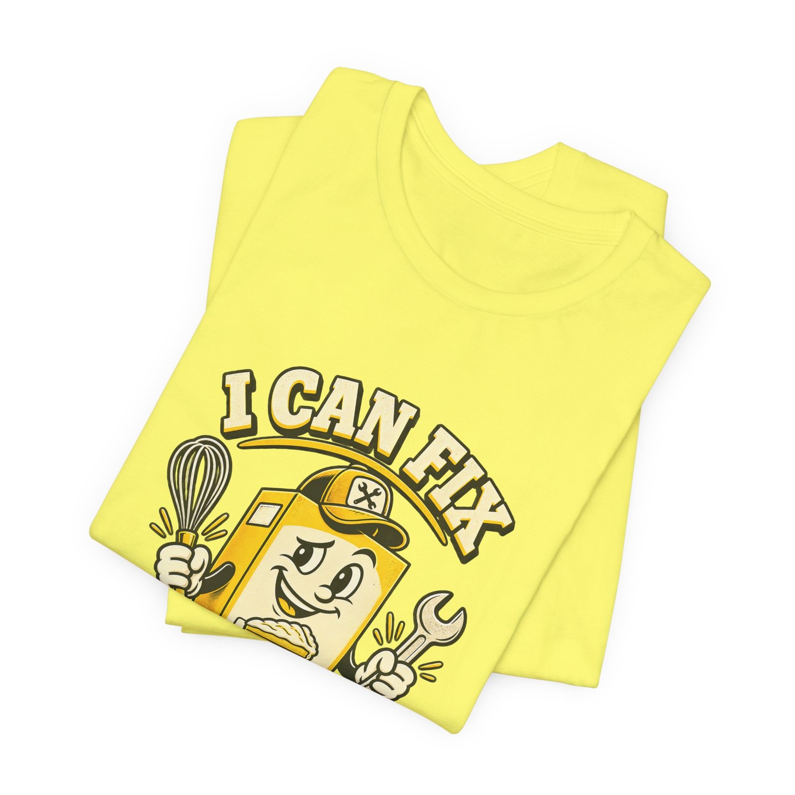 I Can Fix This Mix Yellow Cake Pun Tee - Image 19