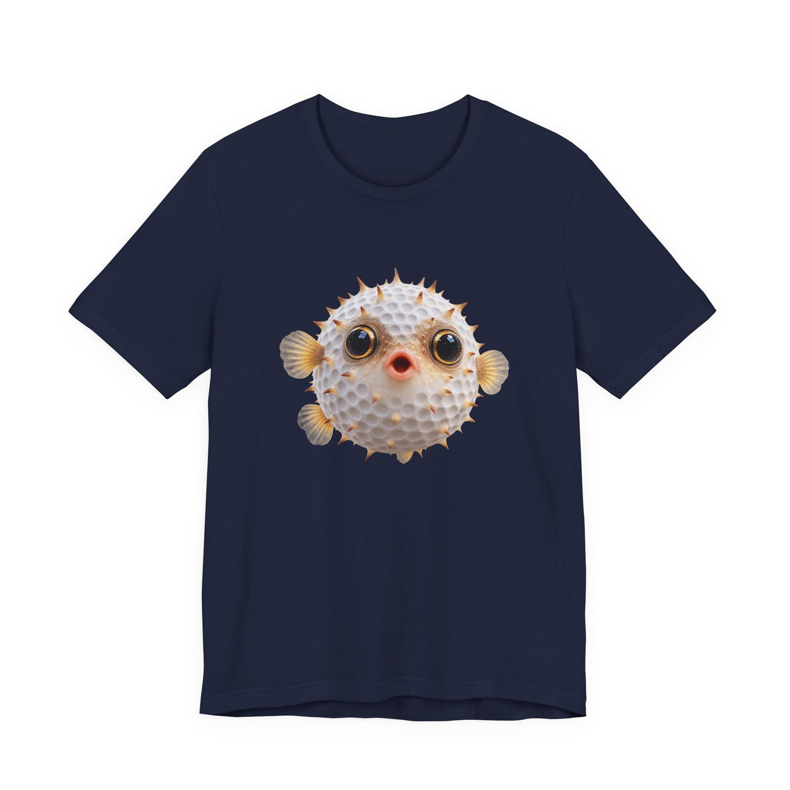 Golf Ball Pufferfish Graphic Tee - Image 33