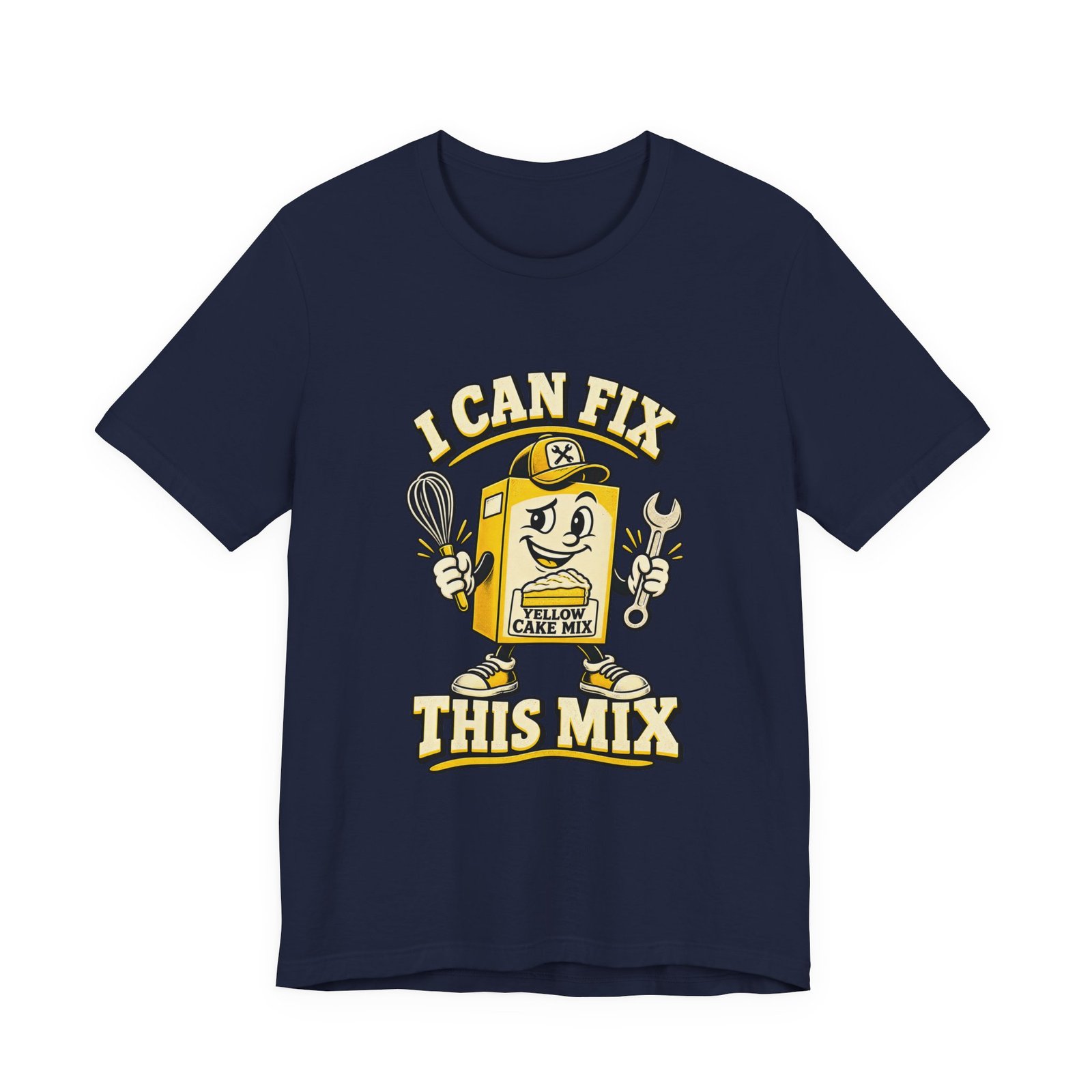 I Can Fix This Mix Yellow Cake Pun Tee - Image 33