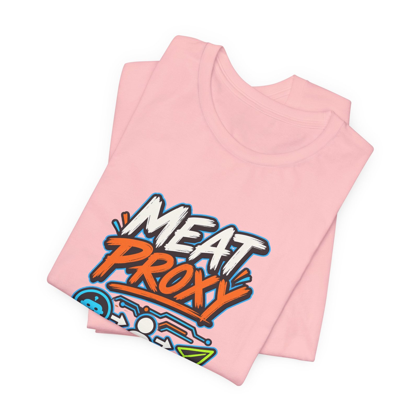 Meat Proxy Human AI Relay Graphic Tee - Image 43