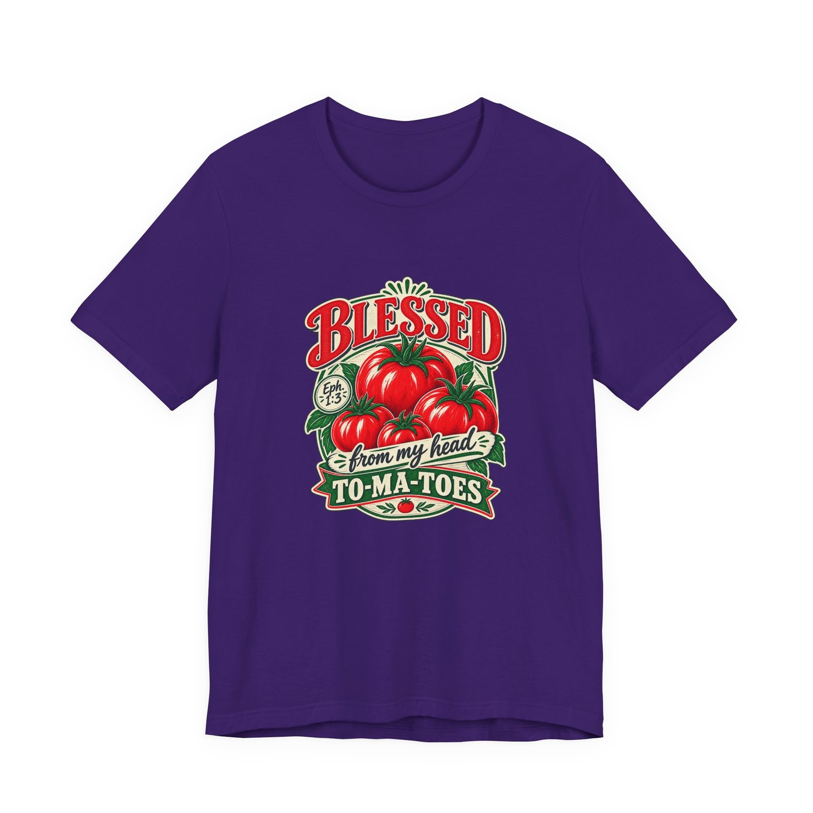 Blessed From My Head To-Ma-Toes Tomato Pun Graphic Tee - Image 37