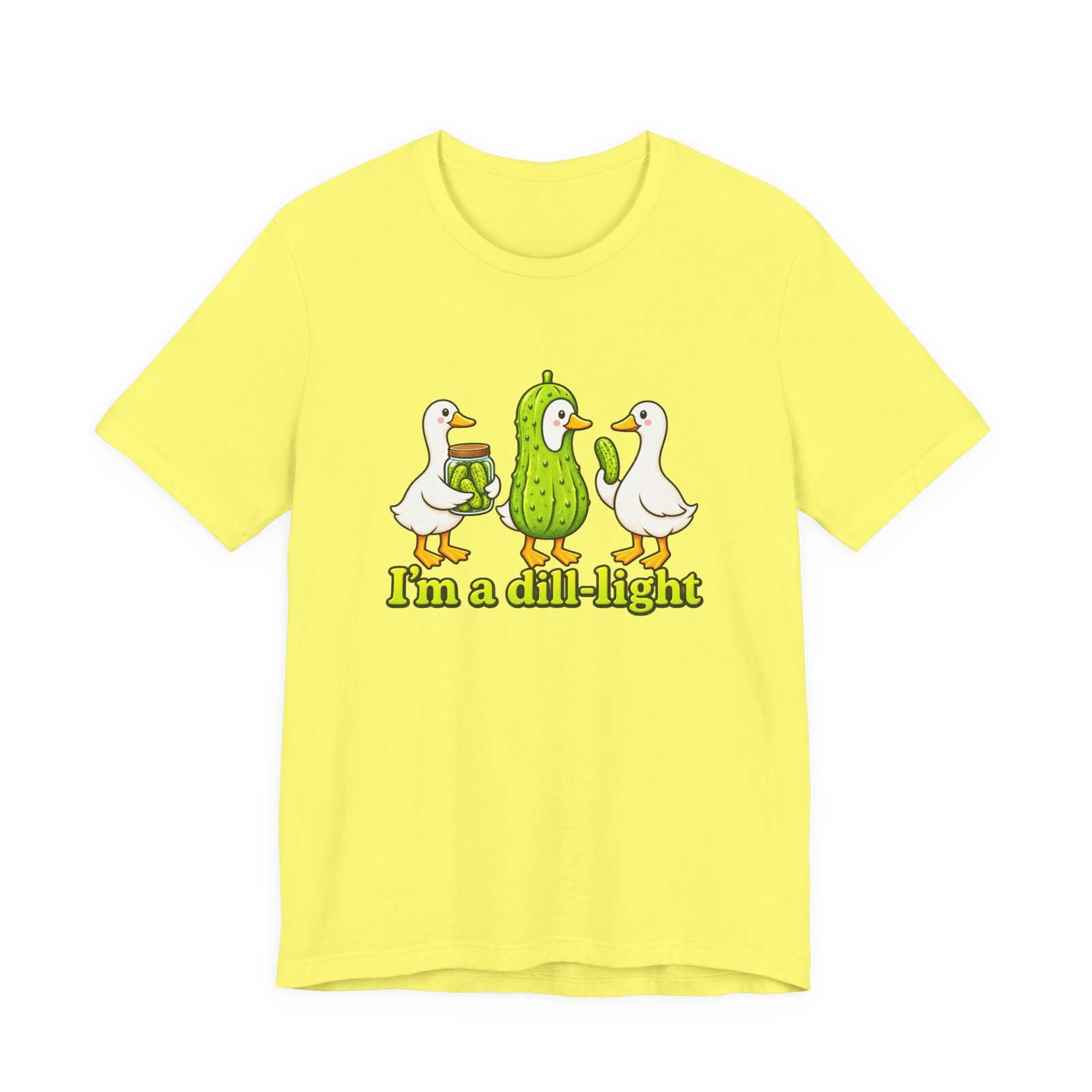 I'm A Dill-Light Funny Goose Pickle Pun Graphic Tee - Image 17