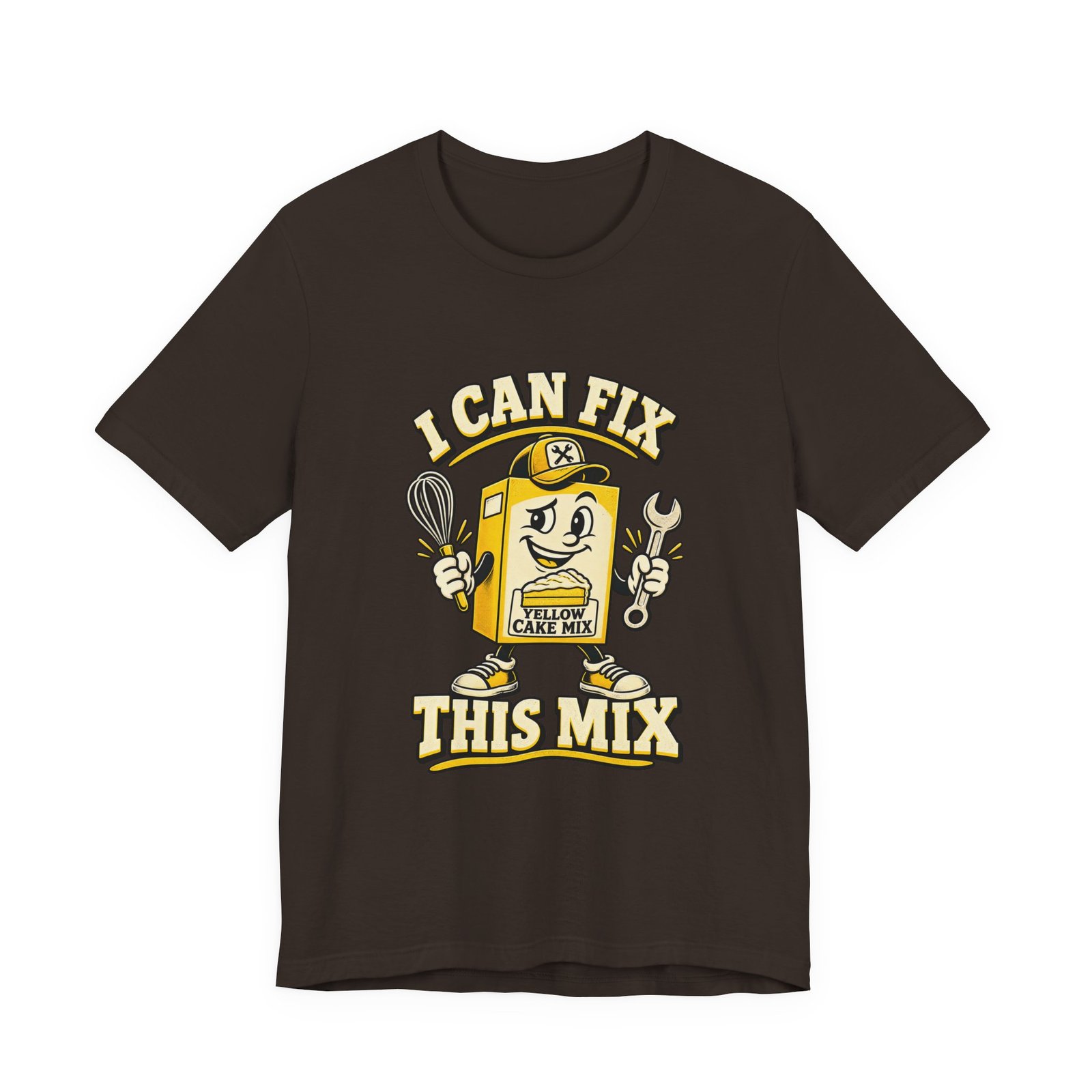 I Can Fix This Mix Yellow Cake Pun Tee - Image 9