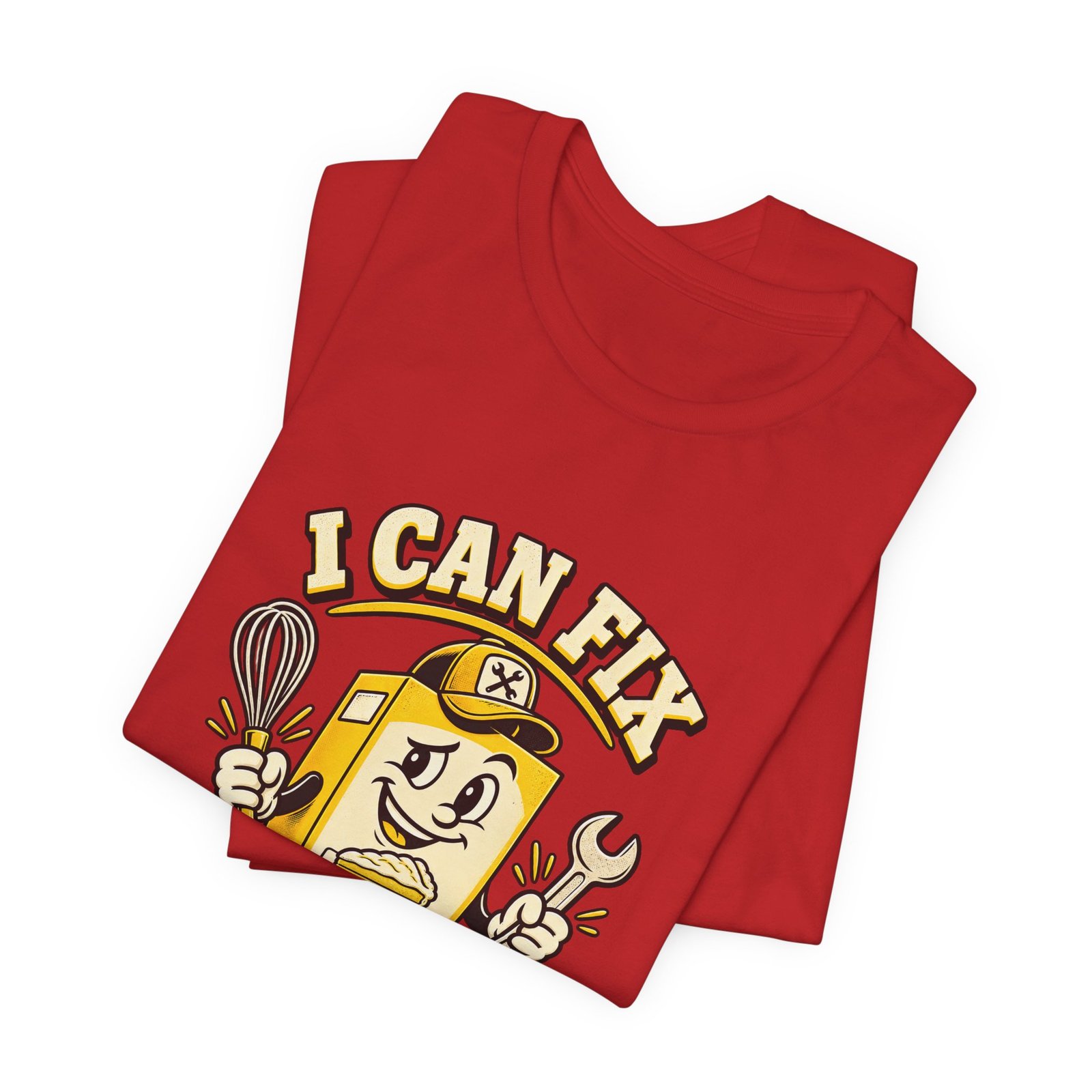 I Can Fix This Mix Yellow Cake Pun Tee - Image 47