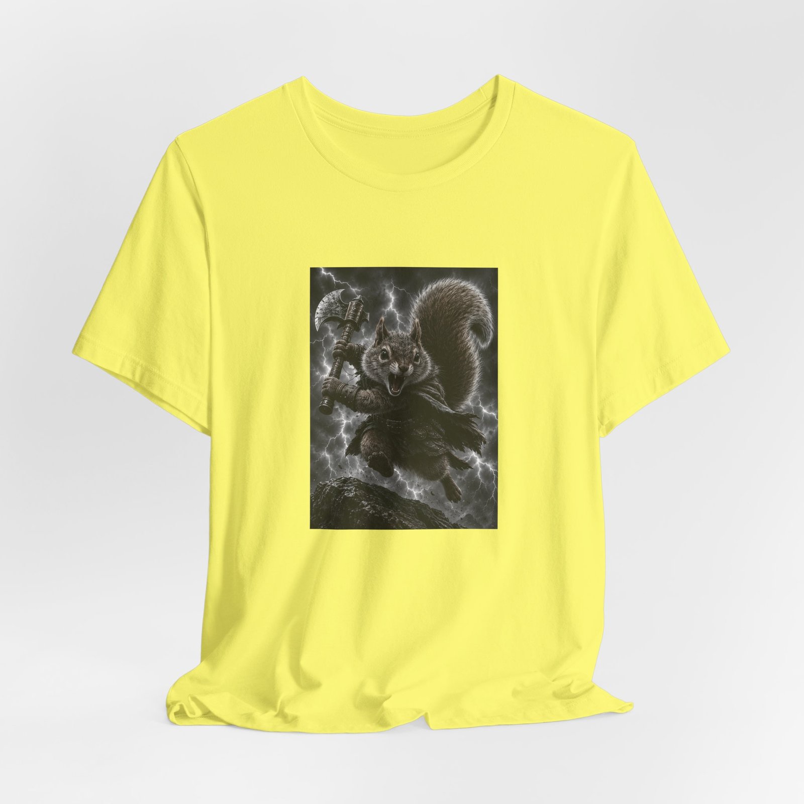 Epic Squirrel Warrior With Axe Graphic Tee - Image 20