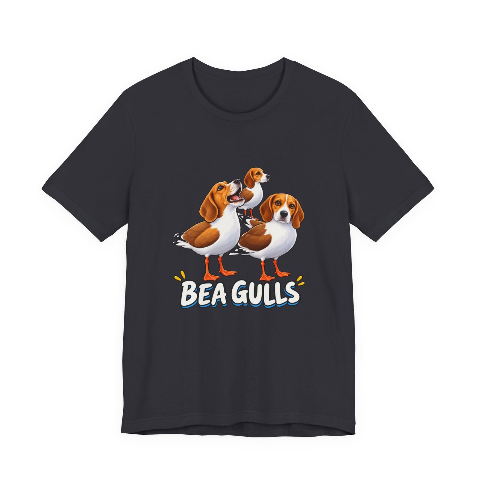 Beagulls Funny Beagle Seagull Pun Hybrid Birds Graphic Tee - Image 21