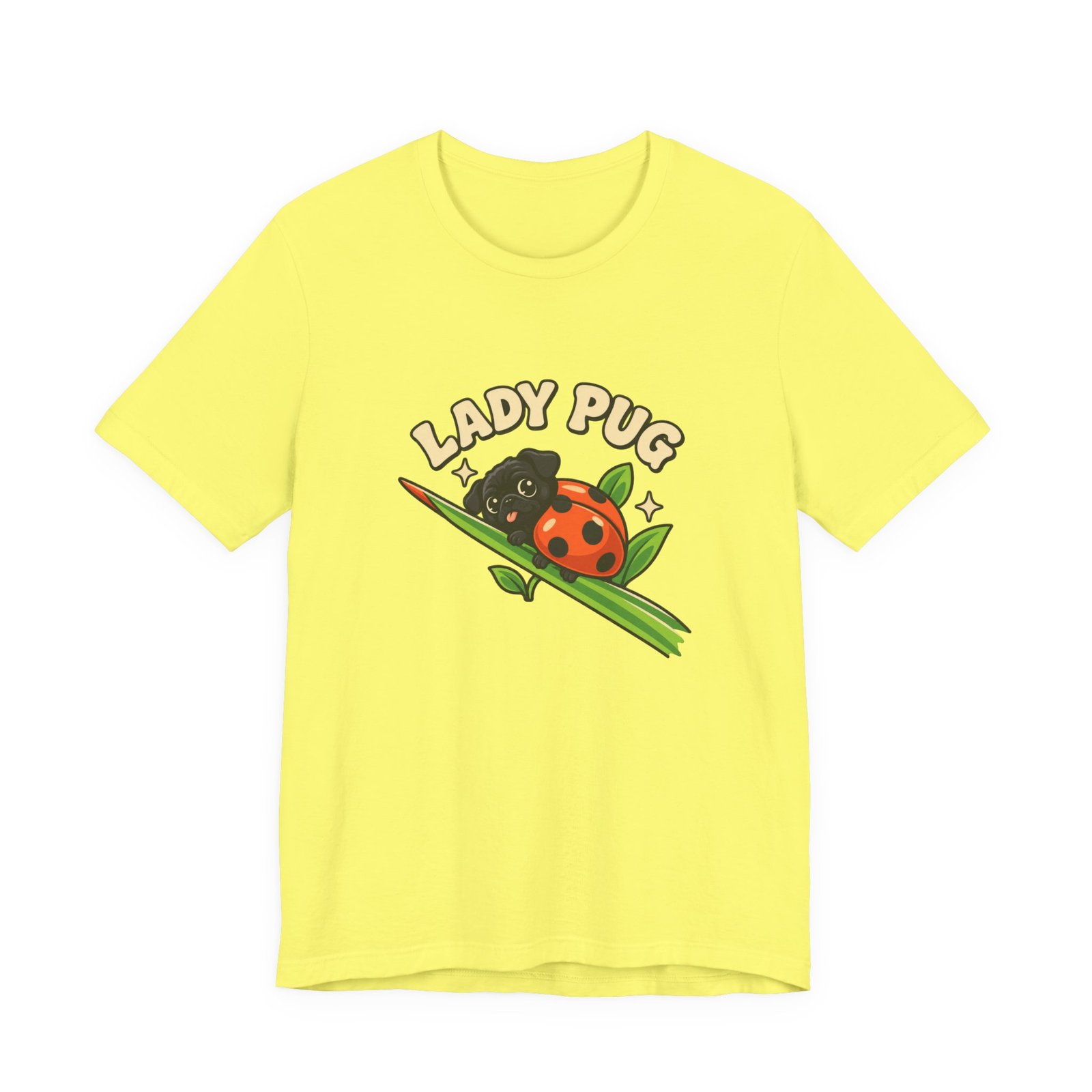 Lady Pug Cute Ladybug Dog Pun Graphic Tee - Image 17