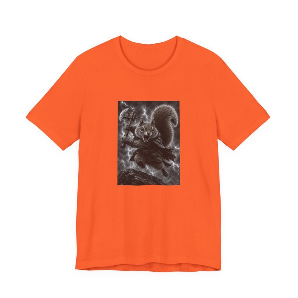 Epic Squirrel Warrior With Axe Graphic Tee