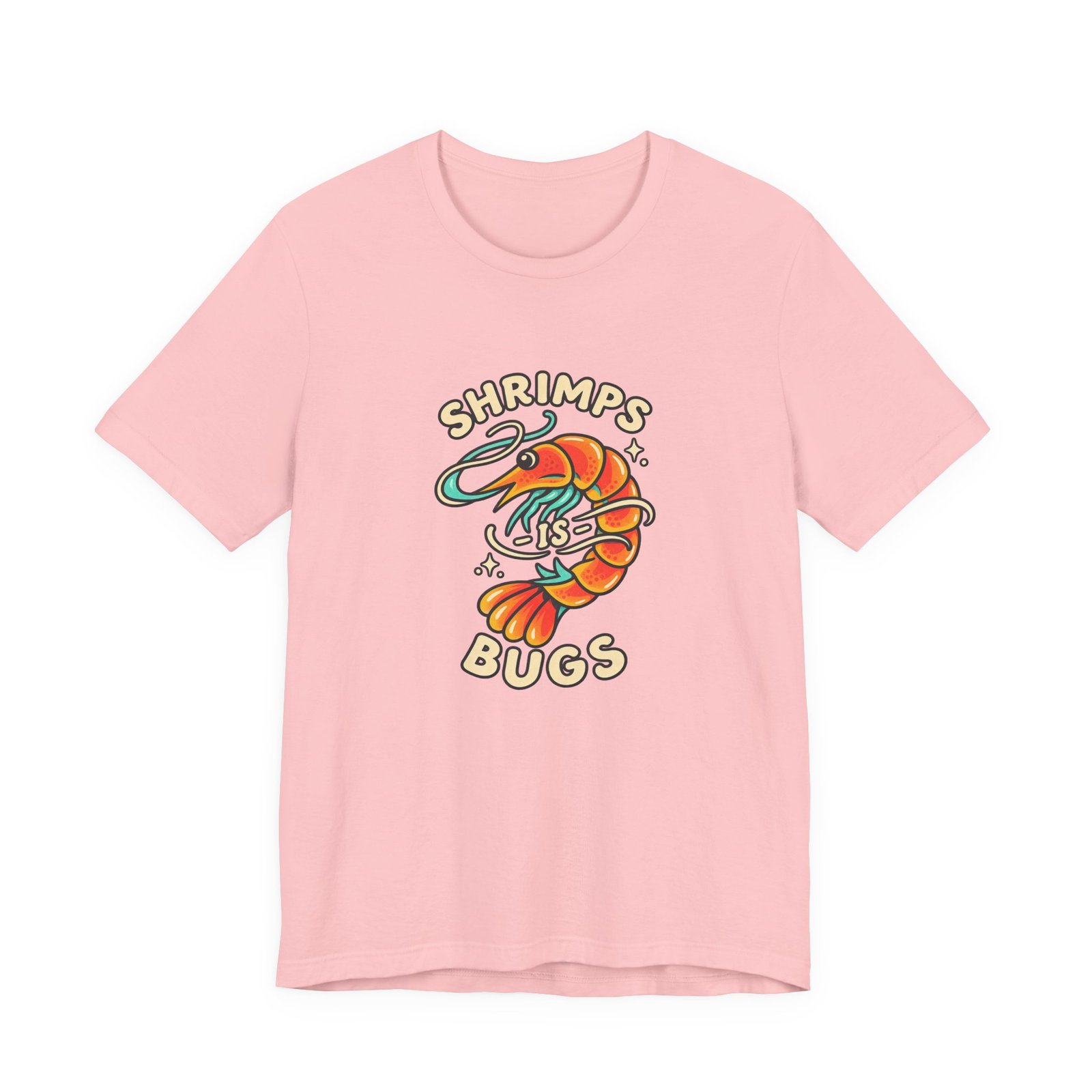 Shrimps Is Bugs Cartoon Shrimp Meme Tee - Image 41