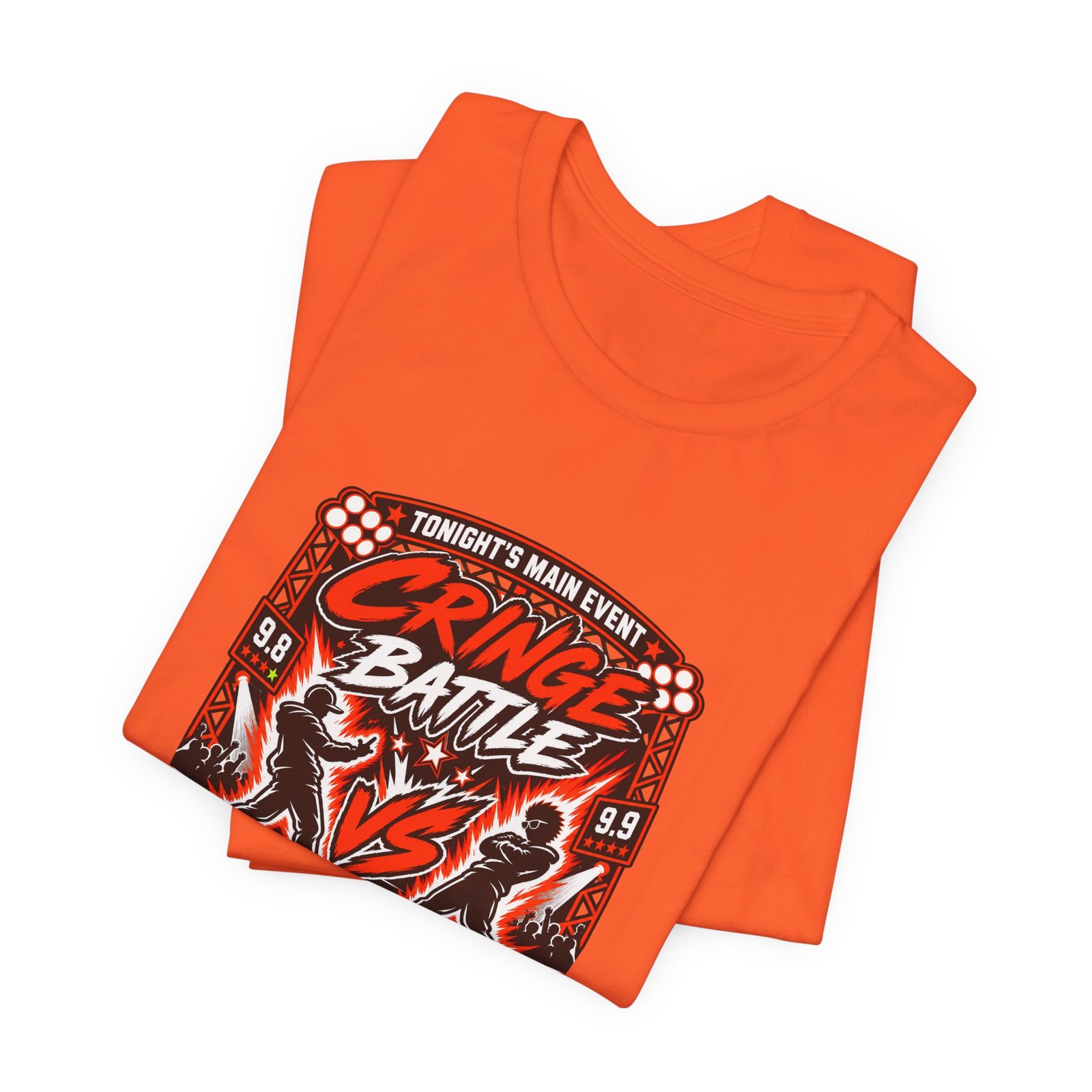 Tonight's Main Event Cringe Battle Championship Graphic Tee - Image 7