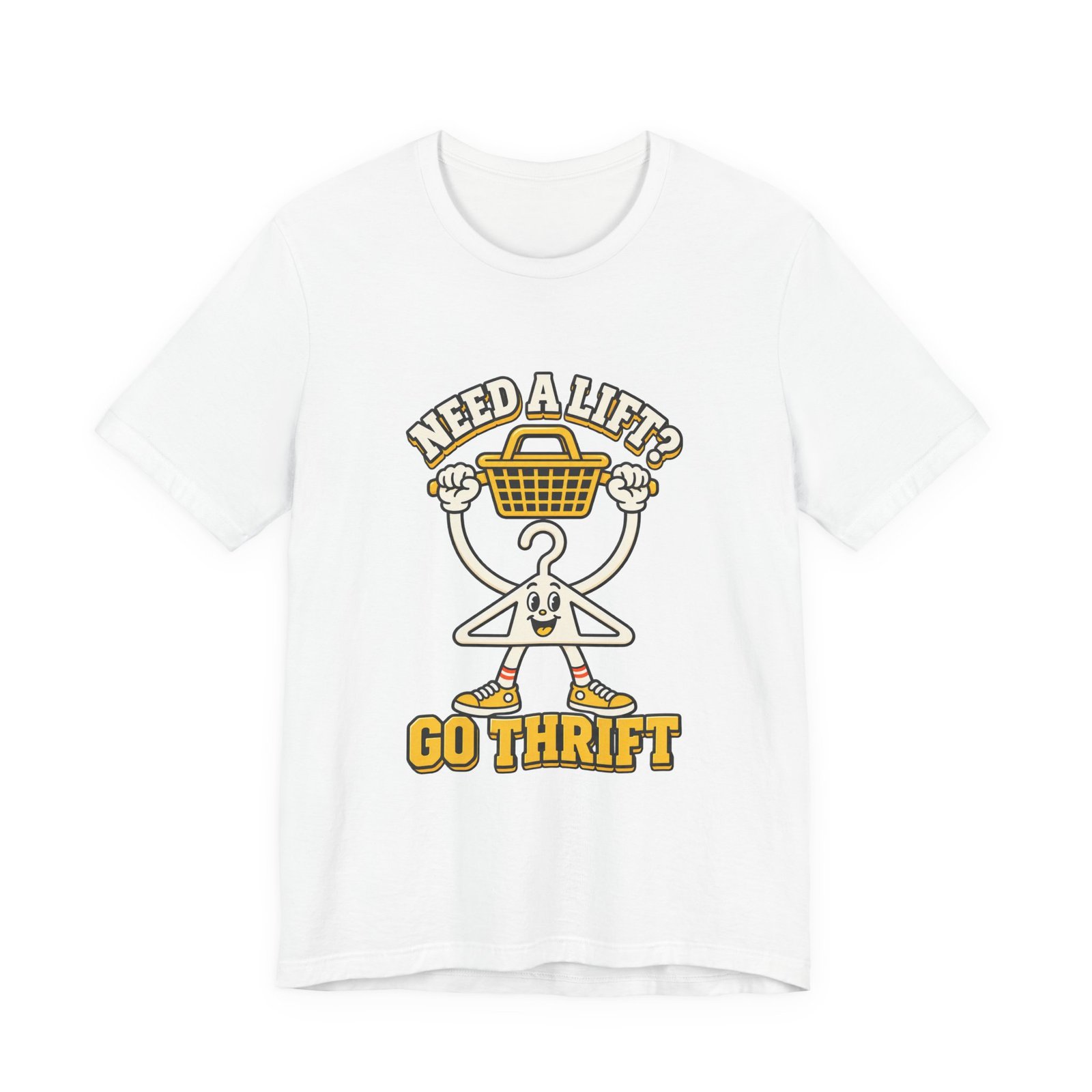 Need A Lift Go Thrift Clothes Hanger Pun