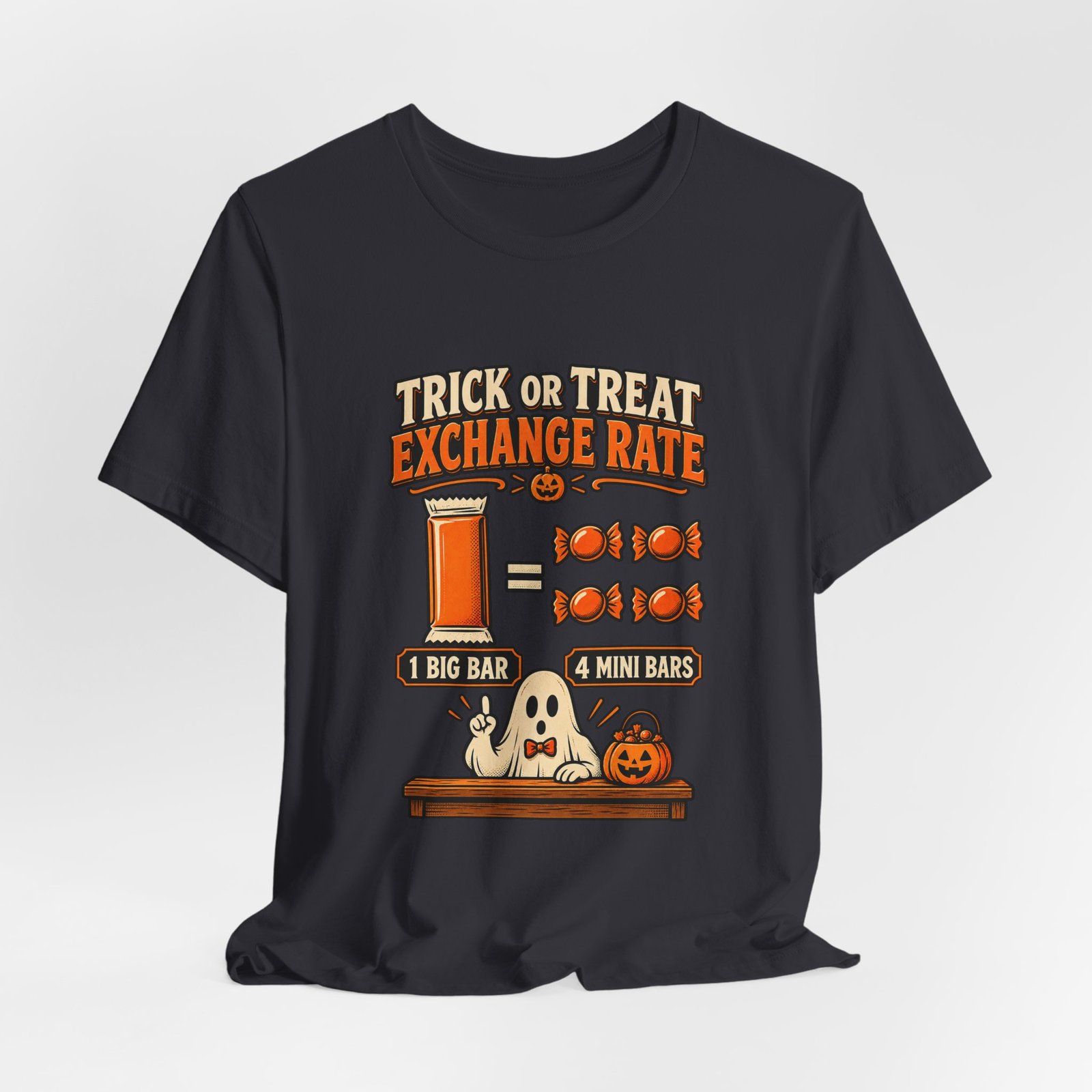 Trick Treat Candy Exchange Rate Halloween Graphic Tee - Image 24