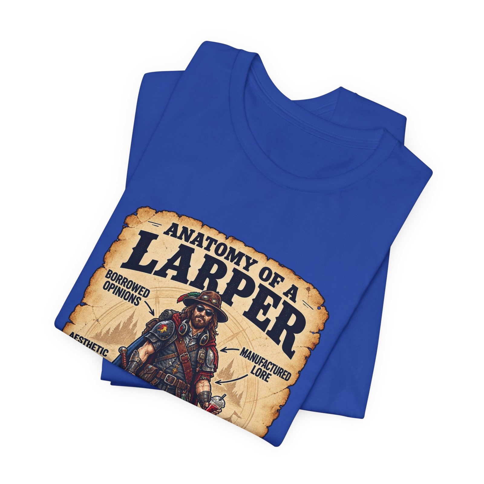 Anatomy Of A Larper Field Reference Humor Graphic Tee - Image 31