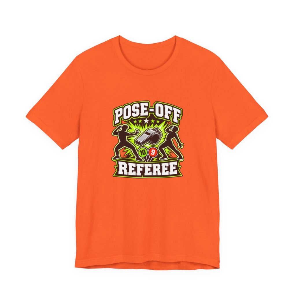 Pose-Off Referee Cringe Competition Scores Graphic Tee