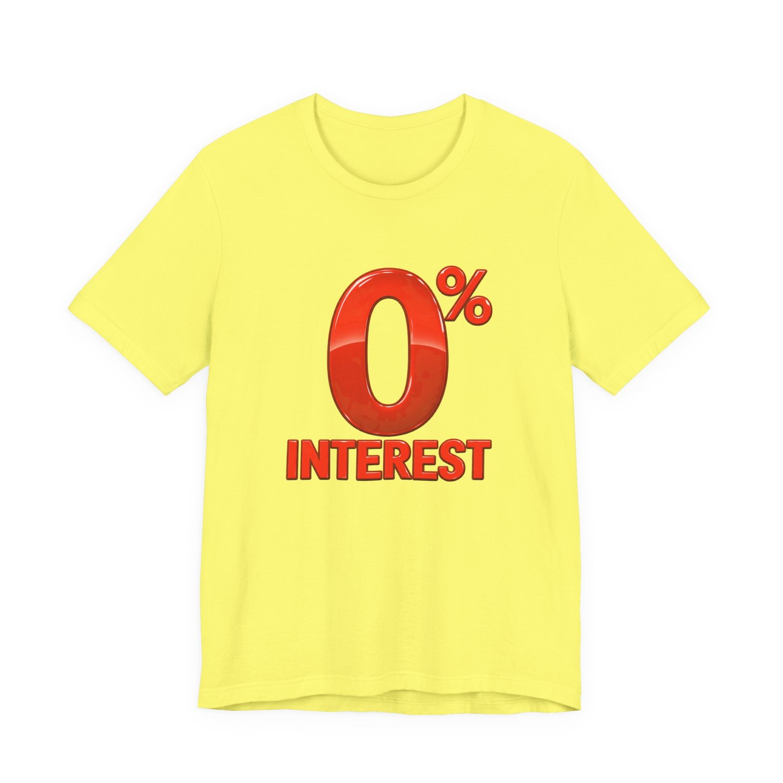 0% Interest Halloween Costume Rejection Joke Graphic Tee - Image 9