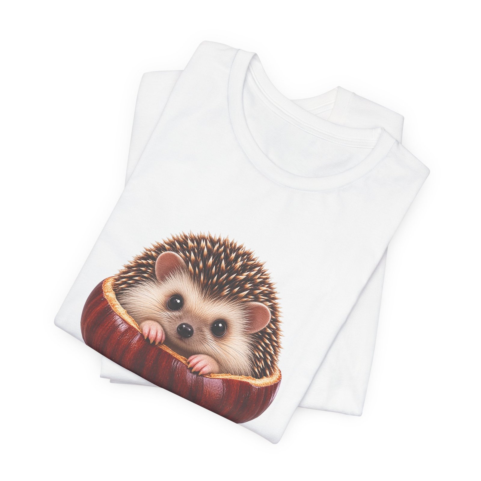 Cute Hedgehog in Chestnut Animal Artwork - Image 3
