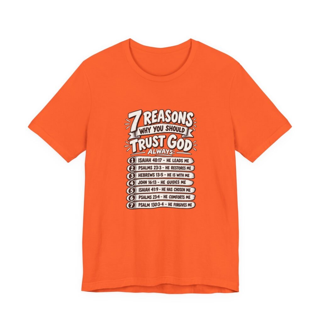 Seven Reasons to Trust God Always Scripture Encouragement