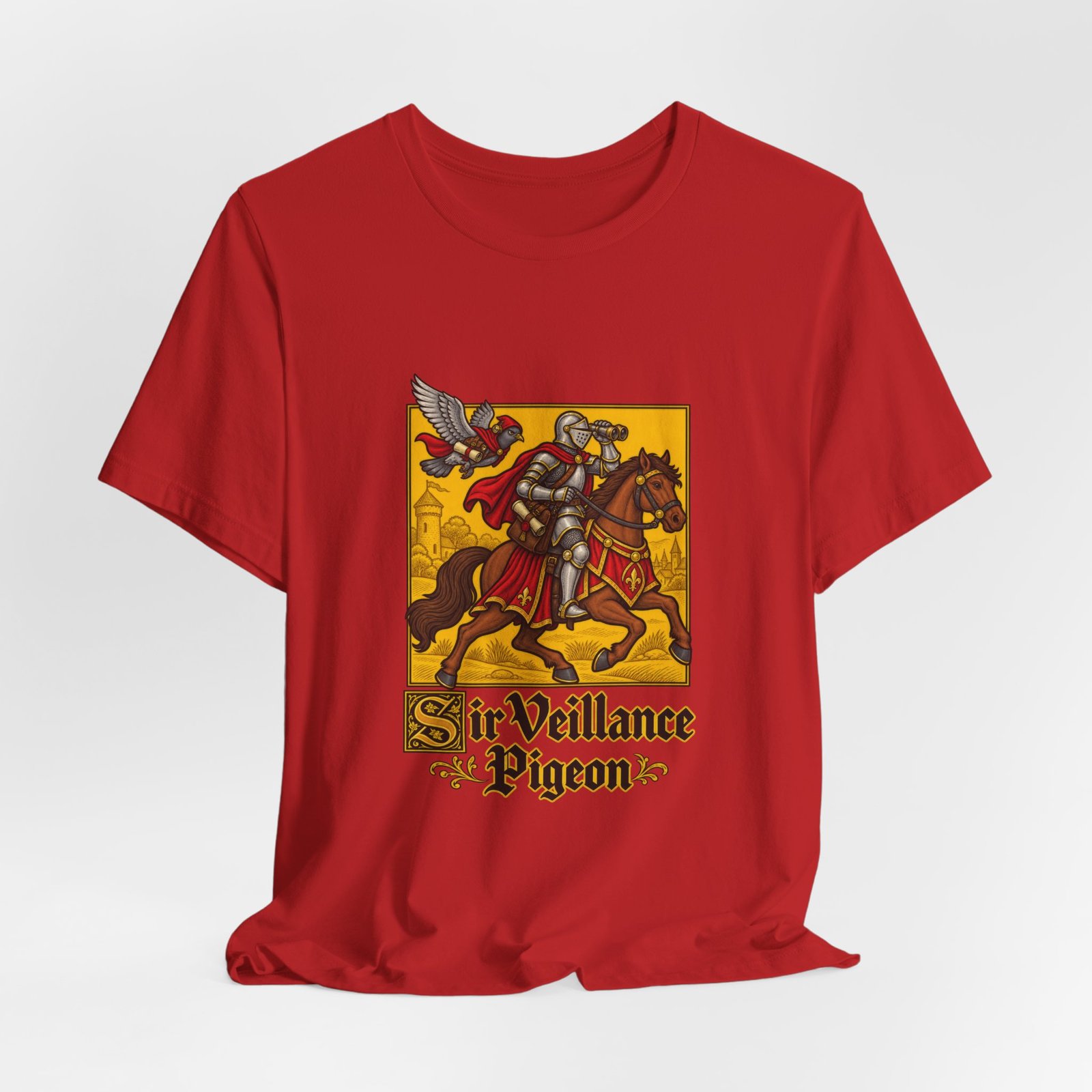 Sir Veillance Pigeon Medieval Knight Binoculars Design - Image 48