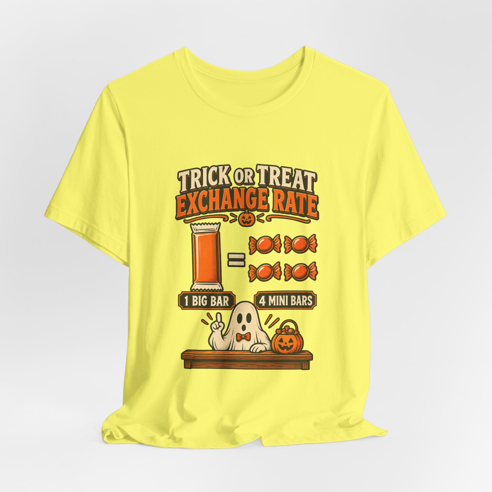 Trick Treat Candy Exchange Rate Halloween Graphic Tee - Image 20