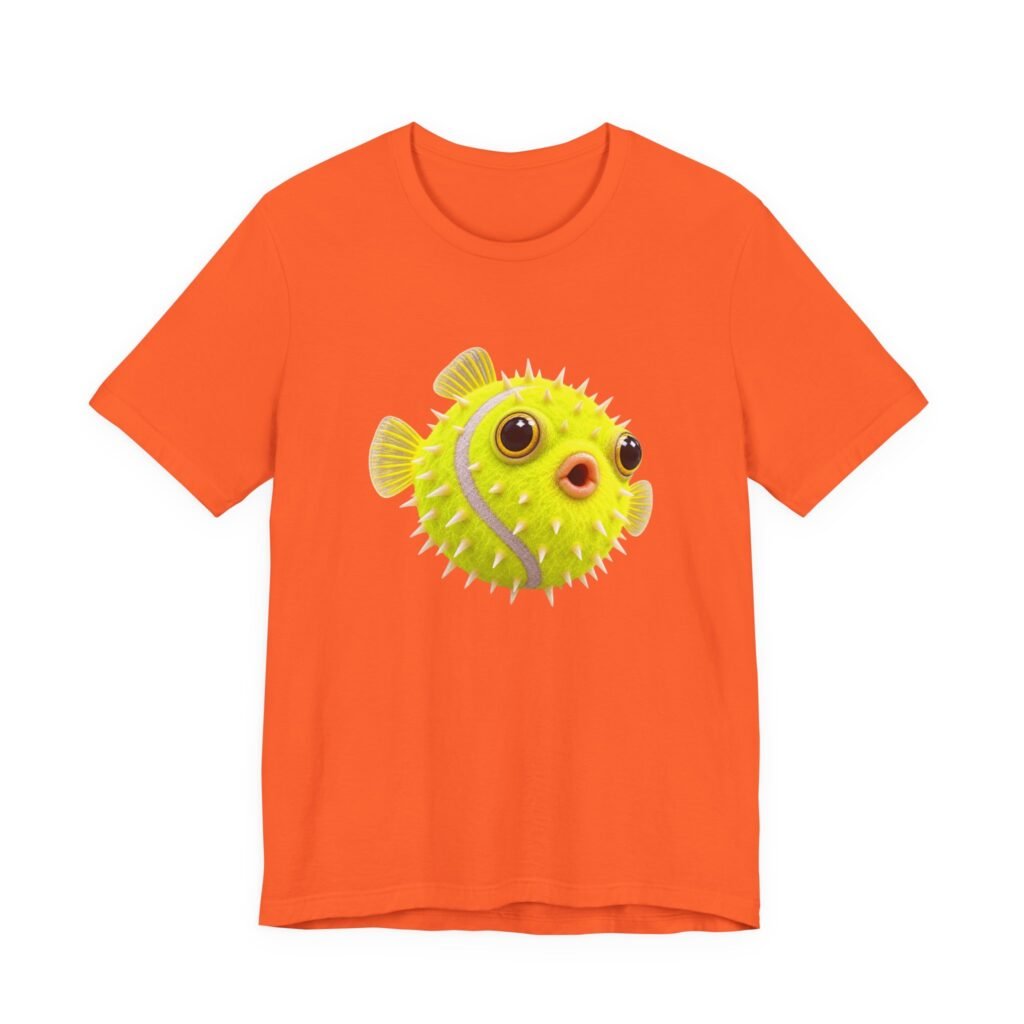 Funny Tennis Ball Pufferfish