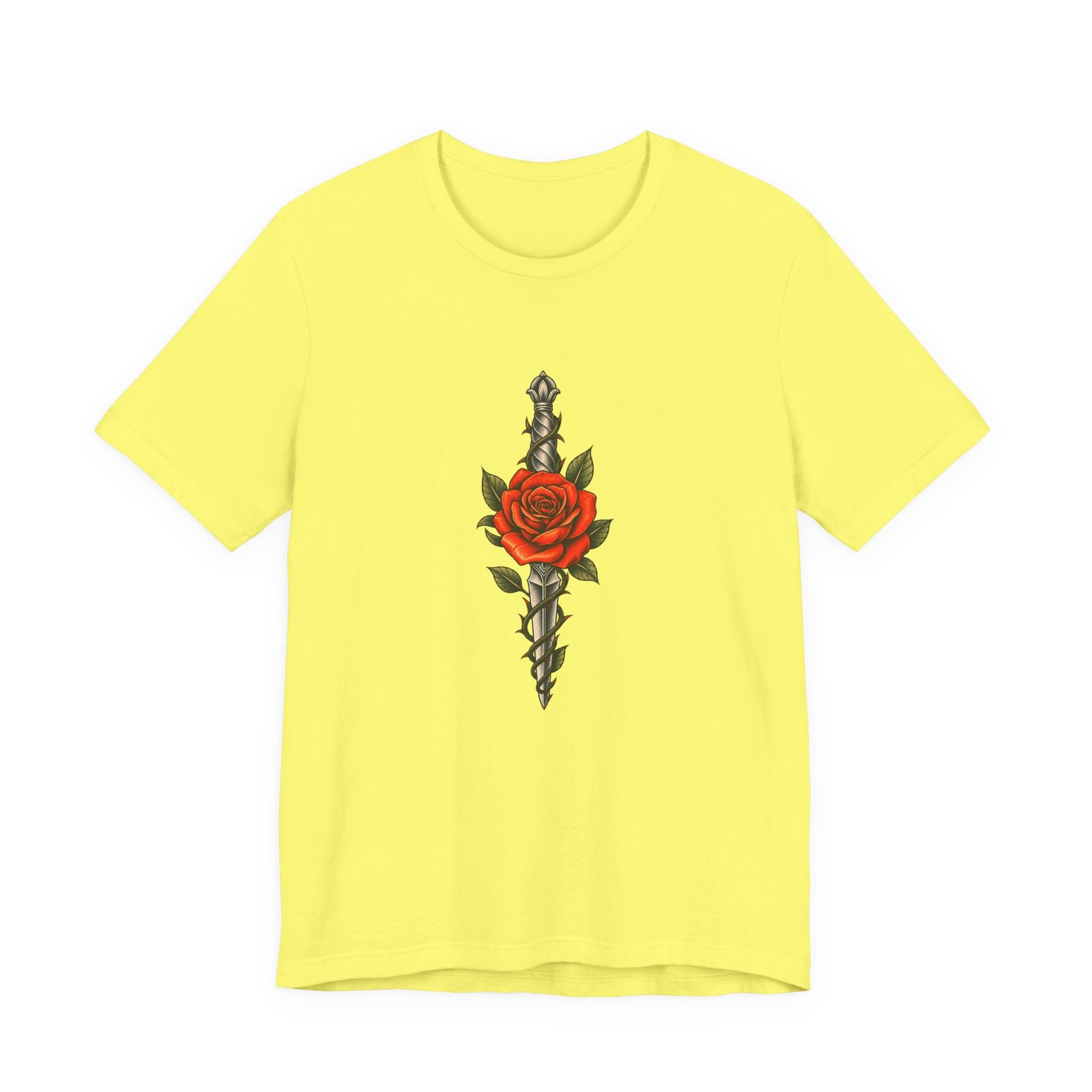 Rose Thorny Dagger Graphic Tee - Image 17